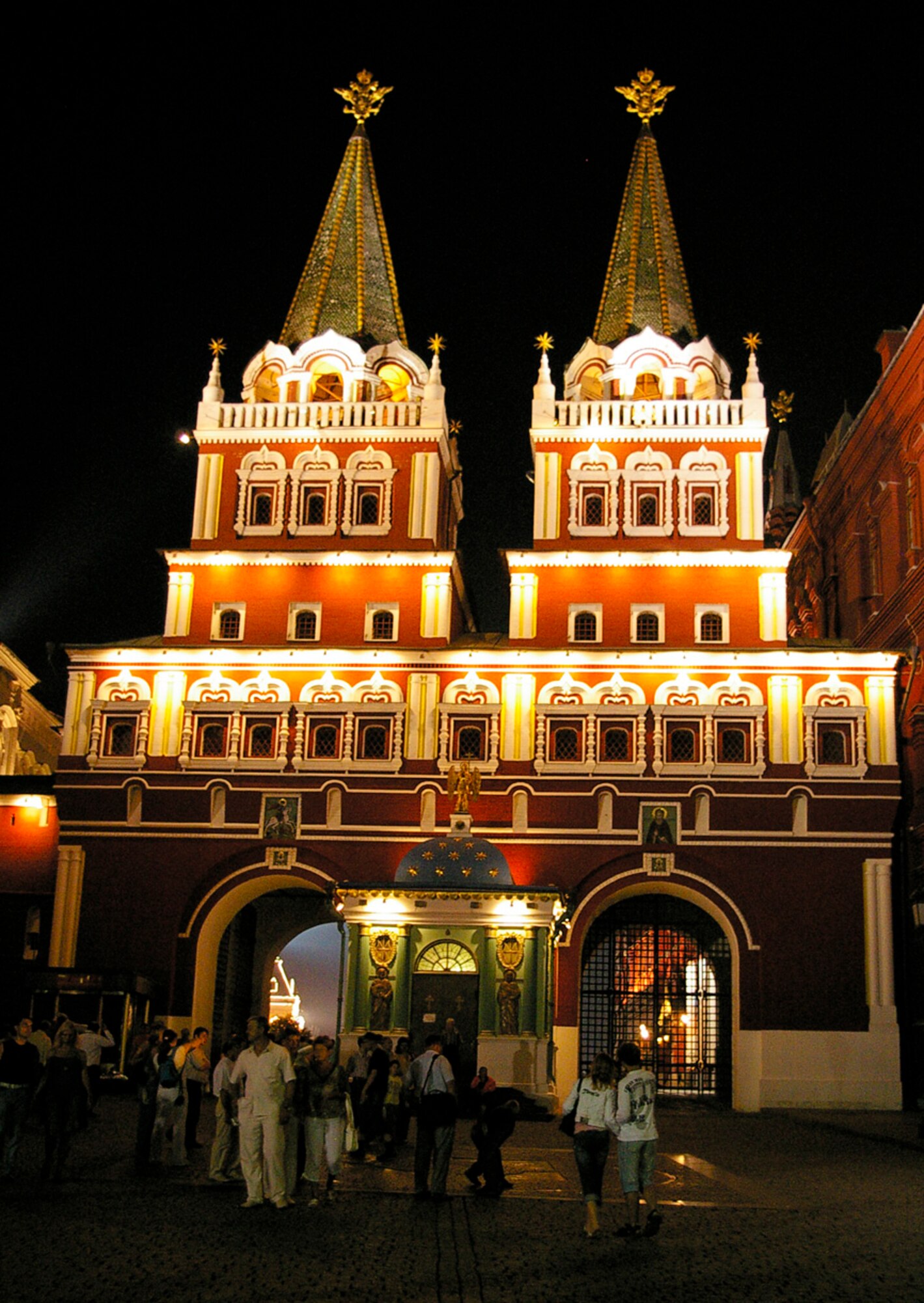 Resurrection Gate is the main entrance to Red Square in Moscow. (U.S. Air Force photo by Karen Abeyasekere)