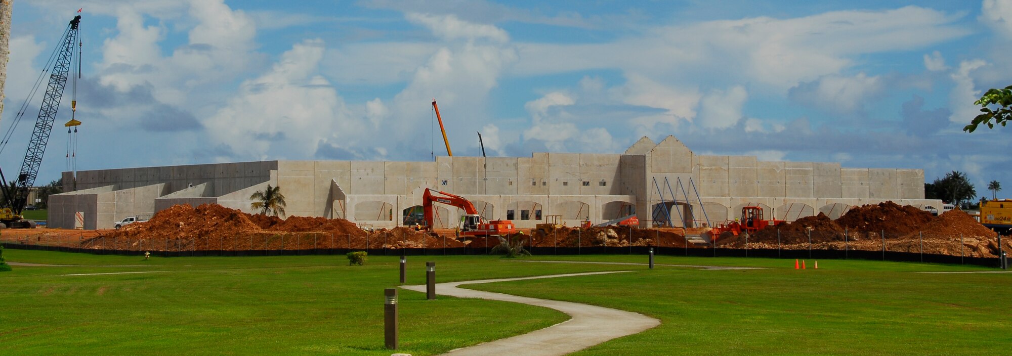 The new Andersen Base Exchange is currently 40 percent complete. (U.S. Air Force photo/Tech. Sgt. Michael Boquette) 