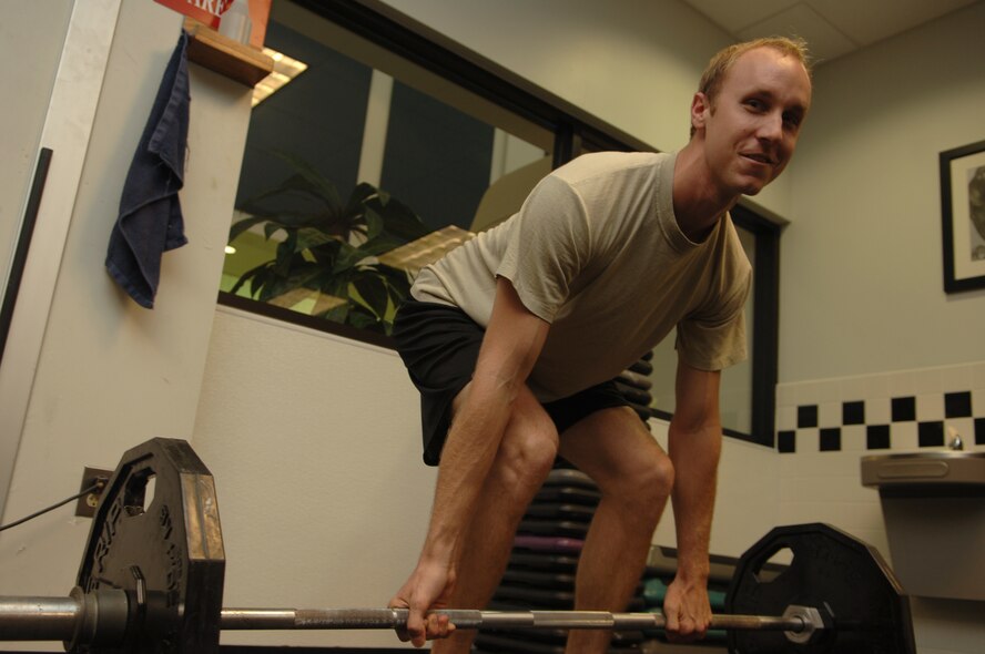 Seth Novak is Fit to Fight. (U.S. Air Force photo by Senior Airman Shelli Jones)
