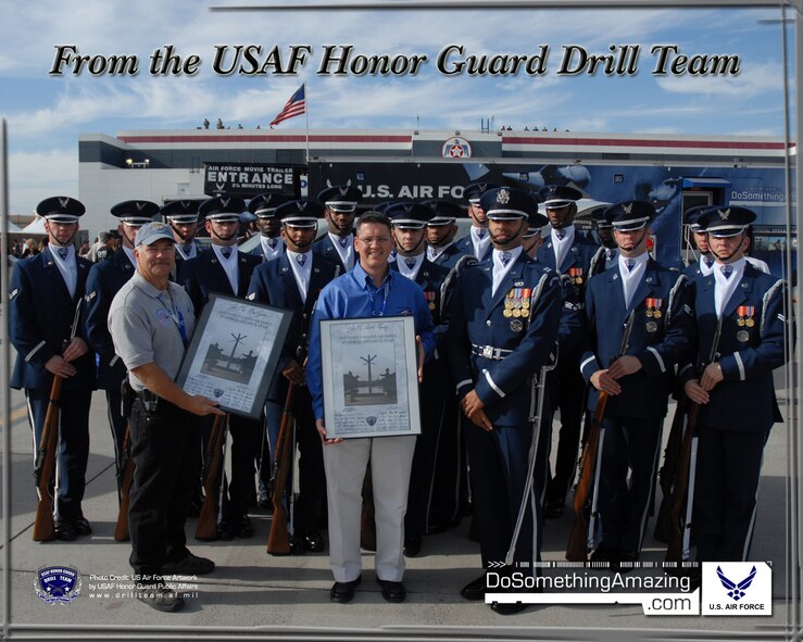 USAF Honor Guard Drill Team - Do Something Amazing Photo. INSTRUCTIONS FOR USING WALLPAPER: Getting Started: The photo should first be downloaded to your computer. Windows Users: Double-click the downloaded photo to open with Windows Picture Viewer. Right click anywehere on the image and select "Set as Desktop Background". Close the photo. MAC OSX Users: Hold down the CTRL key and click the mouse button. From the menu; select "Change Desktop Background" and then select Choose Folder in the scroll down box. Once you have selected the photo; click "Apply" it and then close the Desktop & Screensaver.