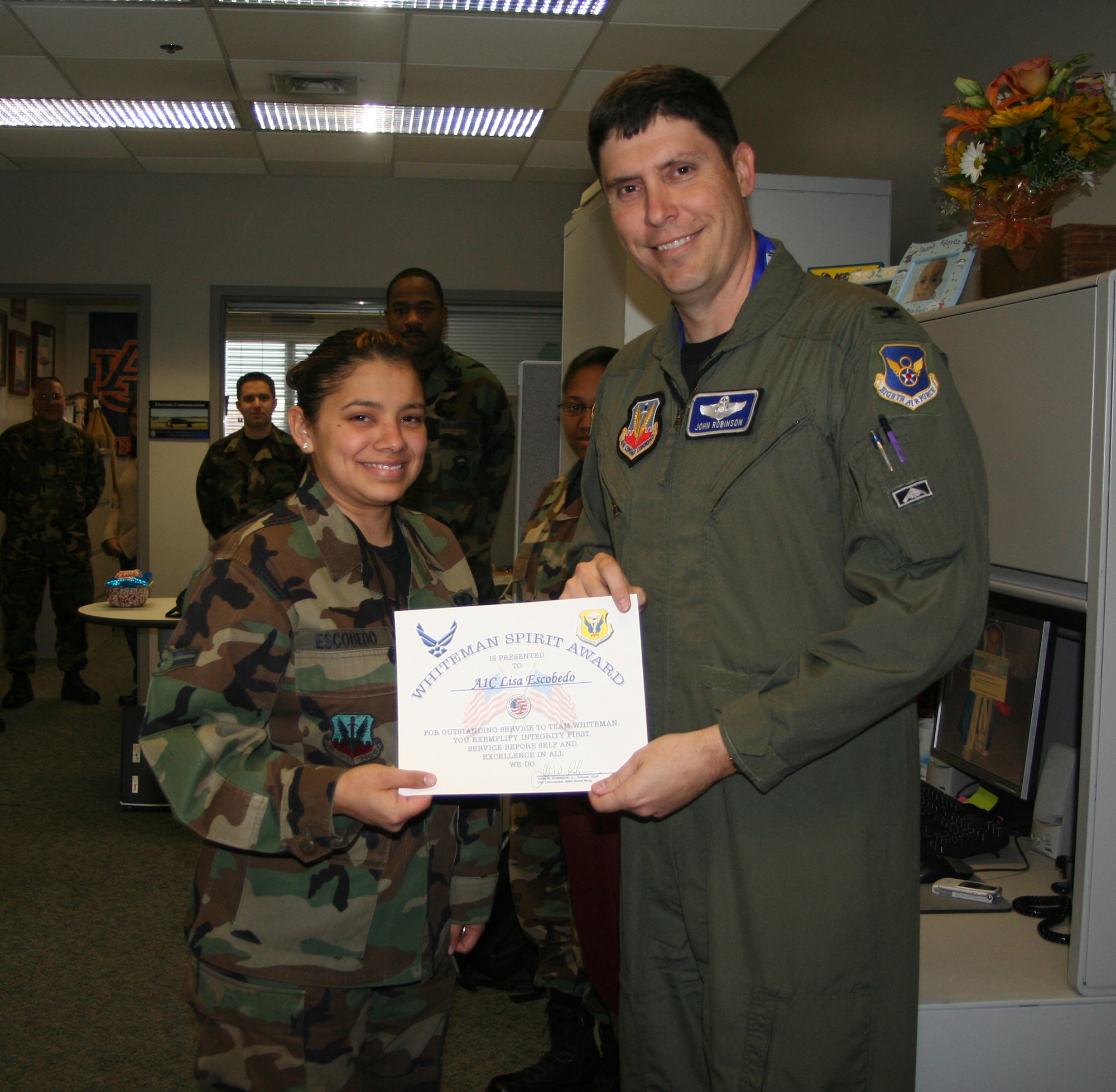 Whiteman Spirit Award > Whiteman Air Force Base > Article Display
