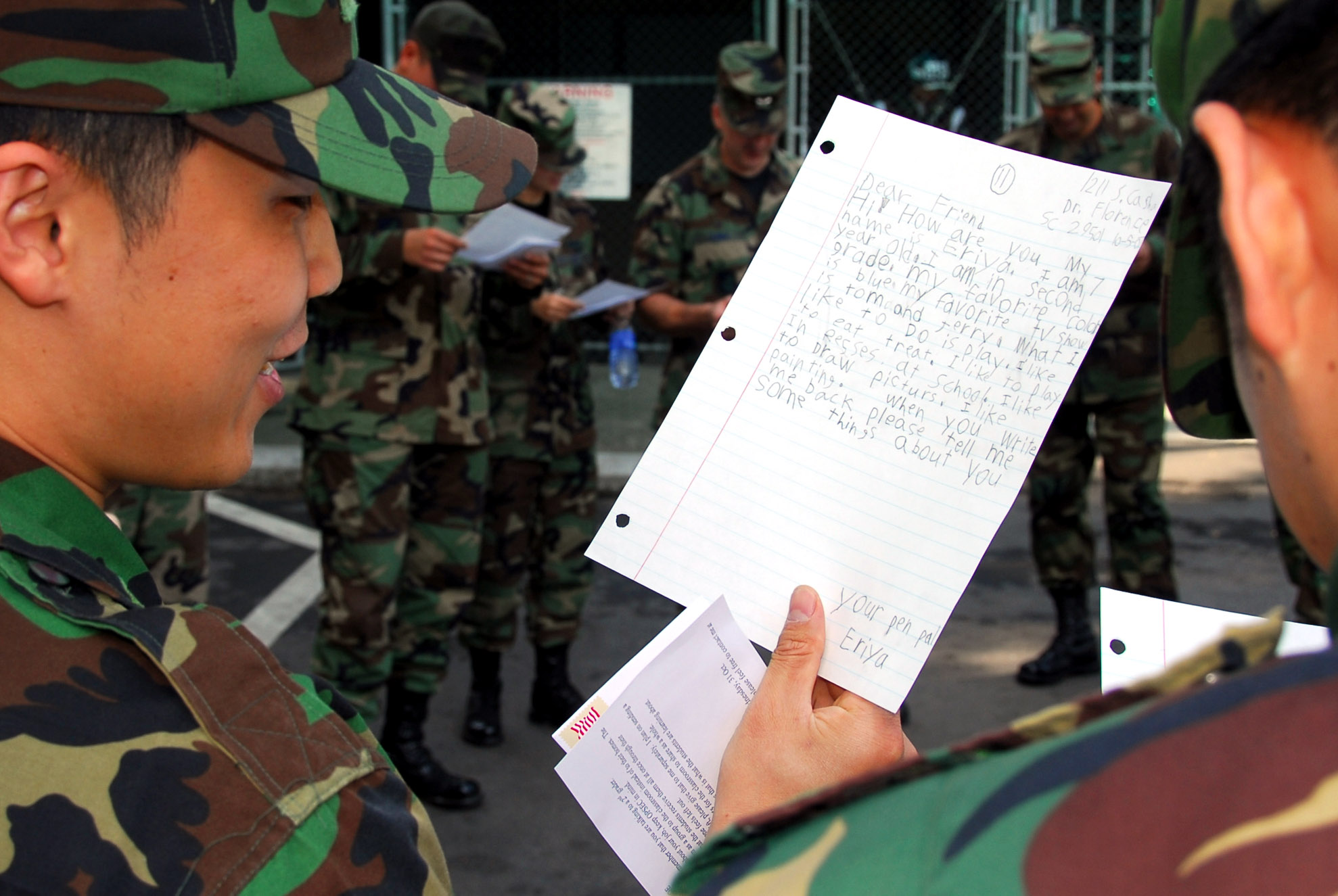 By the letter: Airmen help students by being pen pals > Air ...