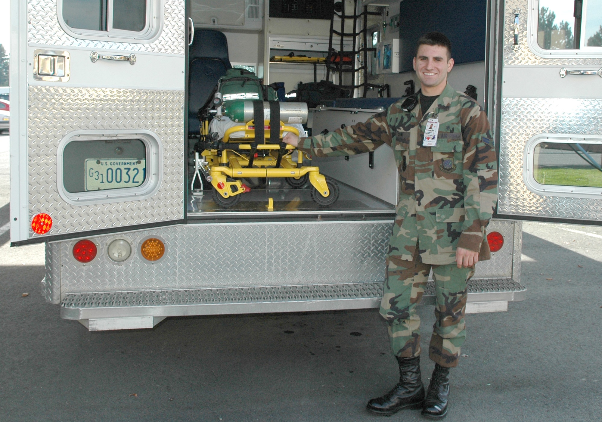 FAIRCHILD AIR FORCE BASE, Wash. -- Airman 1st Class Edward Crowe, 92nd Medical Operations Support Squadron aerospace medical services apprentice, is this week's Team Fairchild MVP. (U.S. Air Force photo / Airman 1st Class Kali L. Gradishar)