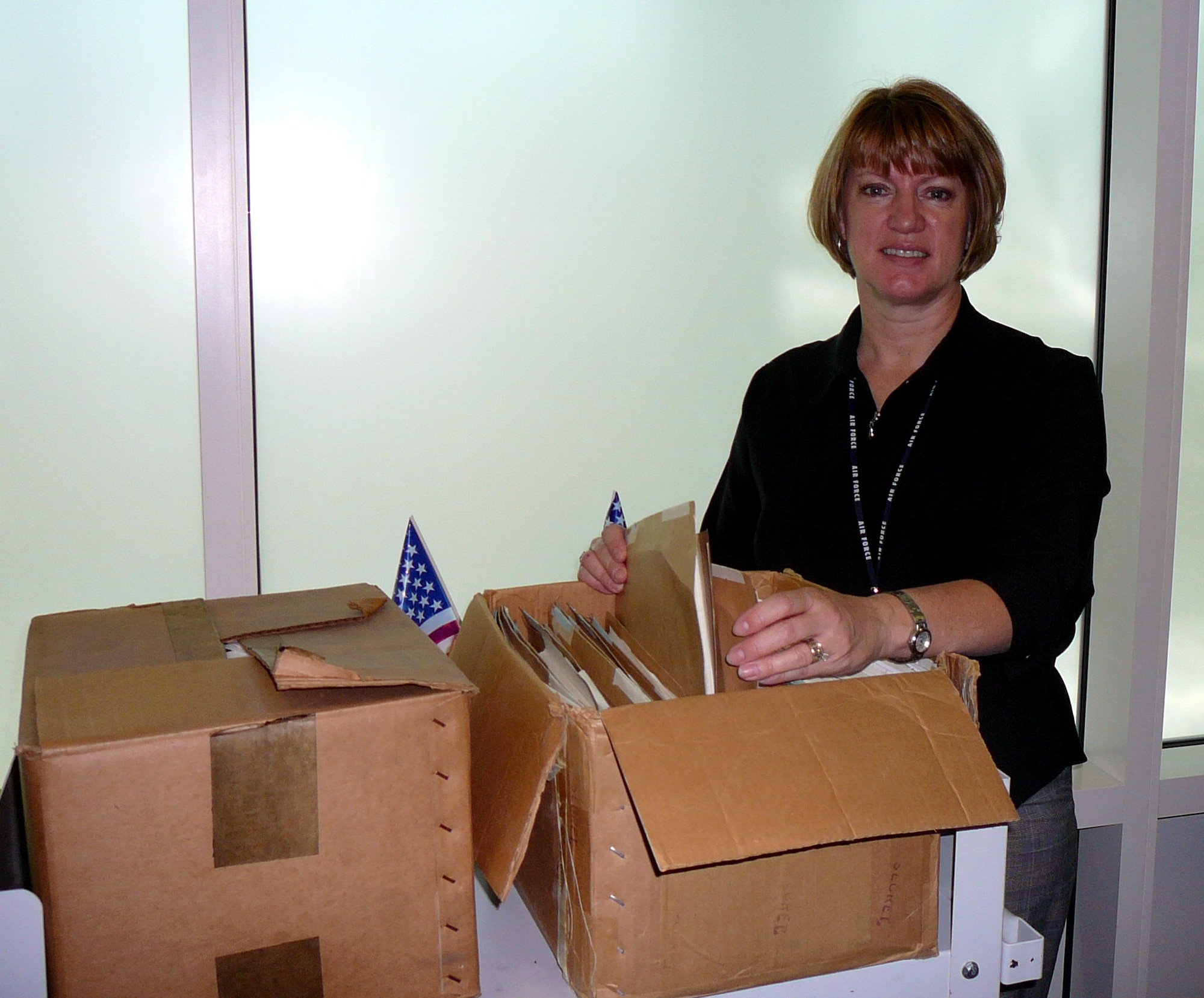 Mary Grabulis found quite a surprise when she discovered an old newspaper article amongst her files about her husband as a young boy recently. Mrs. Grabulis is a records declassification analyst for the Air Force Declassification Office at the National Archives and Records Administration. (Courtesy photo)