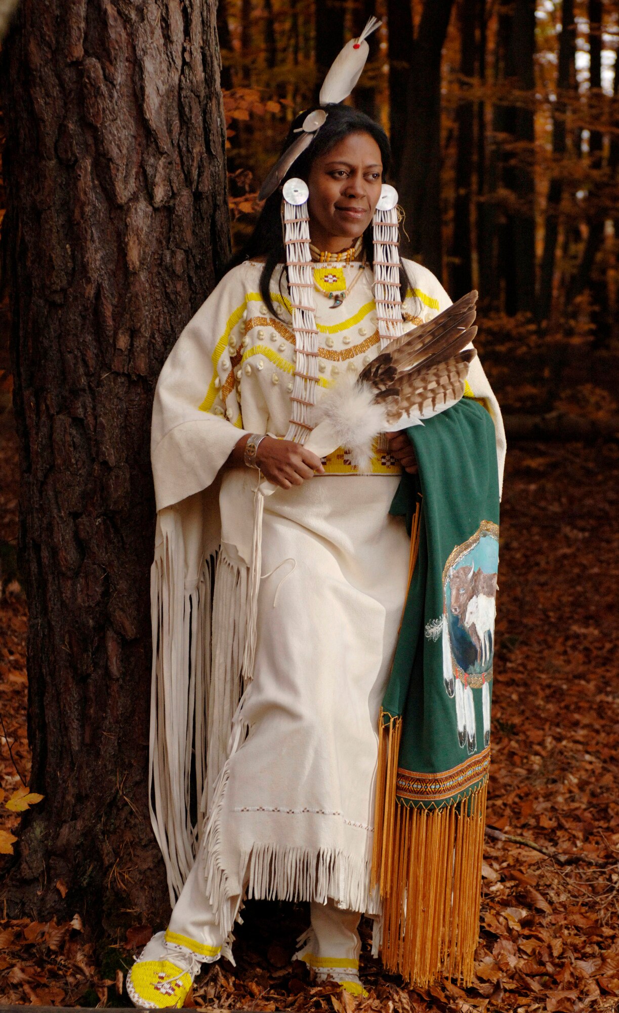 Andrea Laboy is a member of the Siksika Nation American Indian tribe. Ms. Laboy is with the 435th Mission Support Squadron at Ramstein Air Base, Germany. (U.S. Air Force photo/Master Sgt. Scott Wagers)