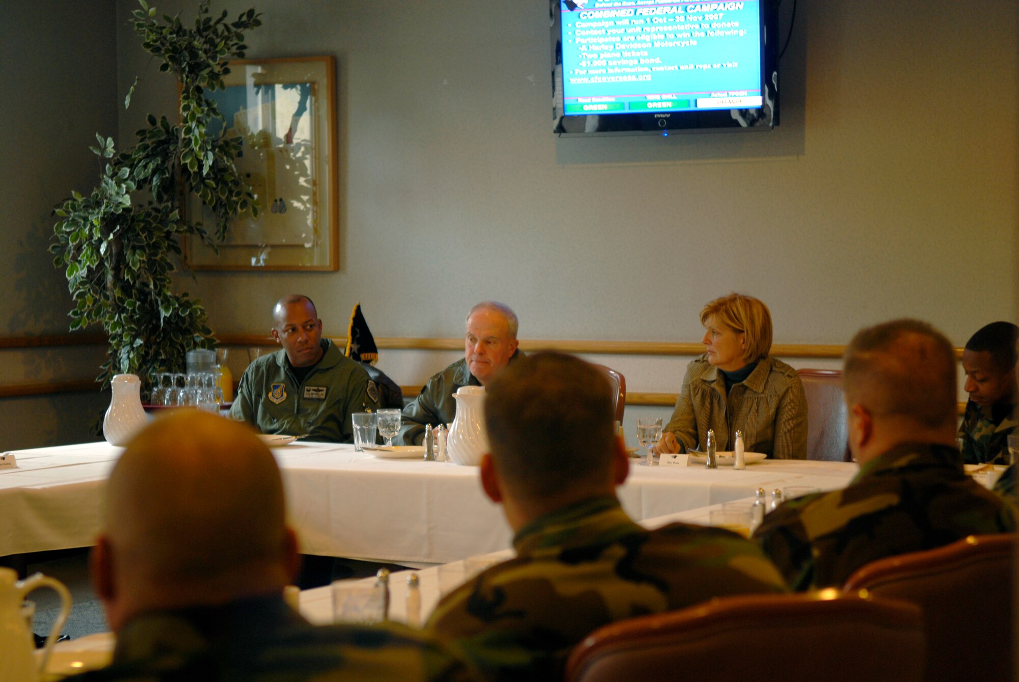 KUNSAN AIR BASE, South Korea—  Lieutenant General Stephen Wood addresses the chiefs group during his site visit here Nov. 19. While here, he visited with Wolf Pack Airmen, toured several facilities, looked at infrastructure and met with the Gunsan City mayor. General Wood is the 7th Air Force commander. (U.S. Air Force Photo/Staff Sgt. Araceli Alarcon) 