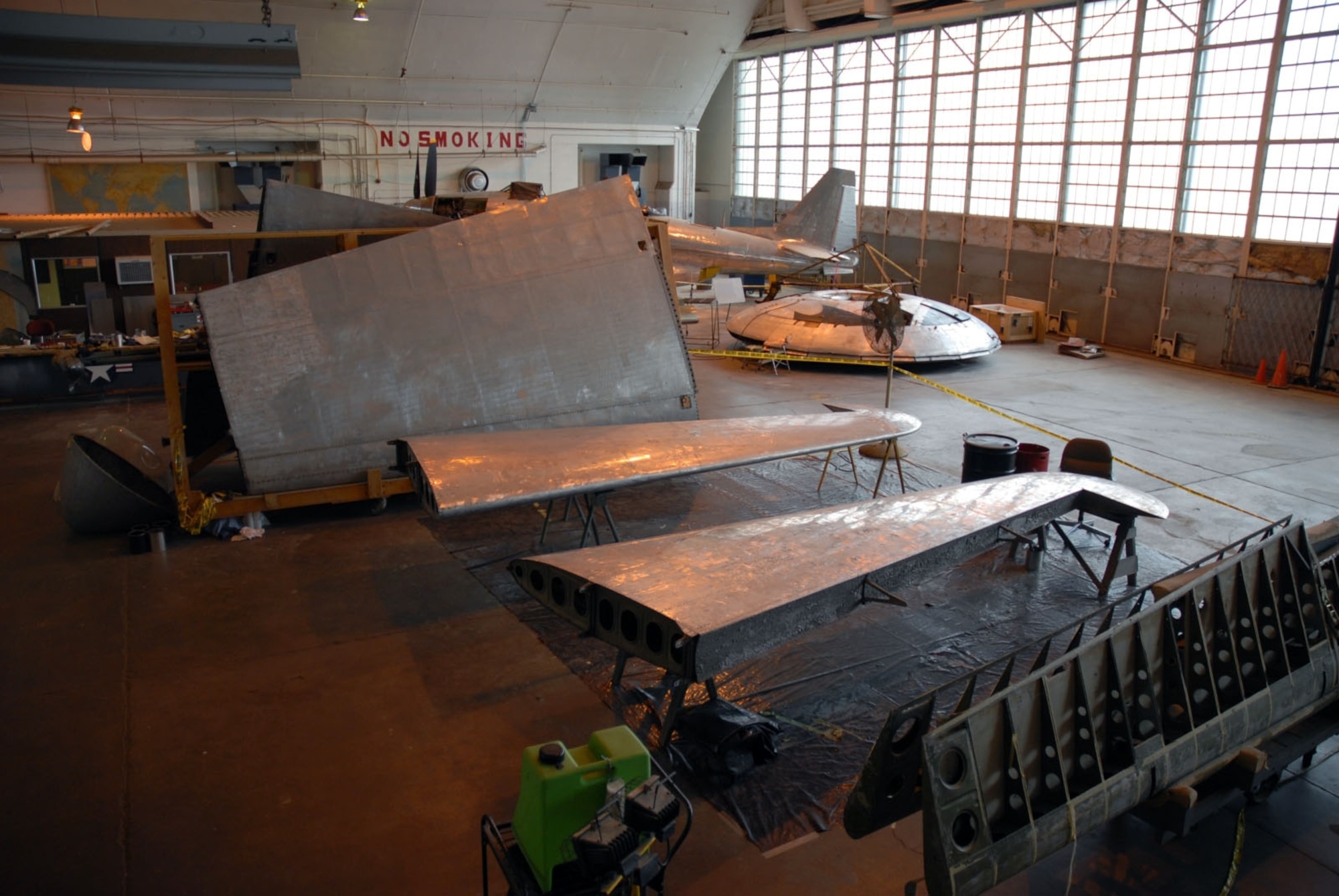 DAYTON, Ohio (11/2007) -- The B-17F "Memphis Belle" undergoing restoration at the National Museum of the United States Air Force. (U.S. Air Force photo)
