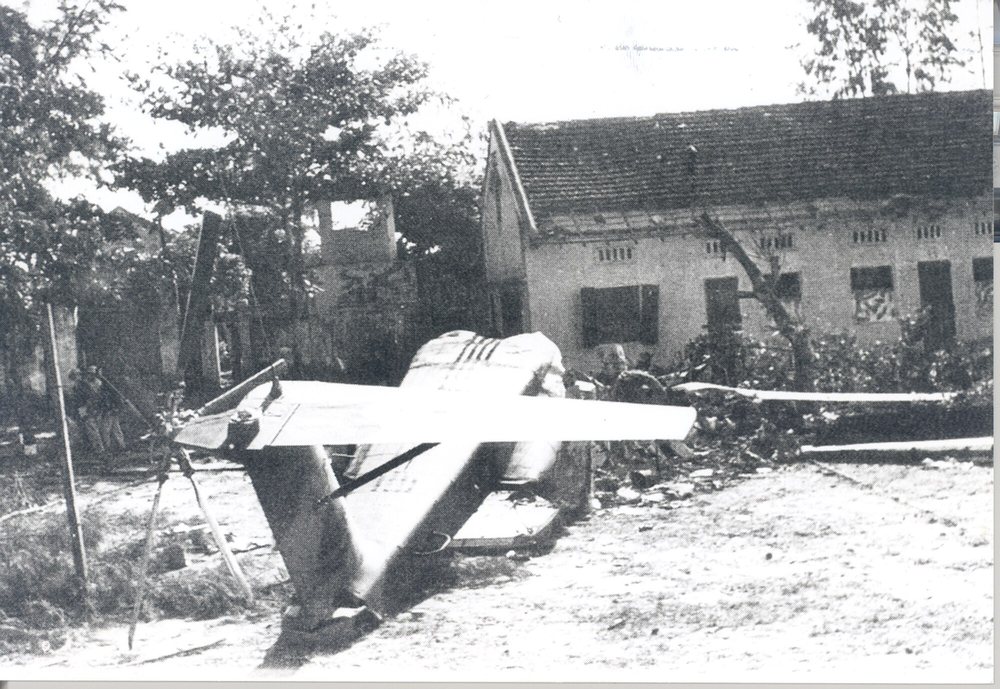 Remains of the HH-3, Banana-1, inside Son Tay camp. (Courtesy photo)

