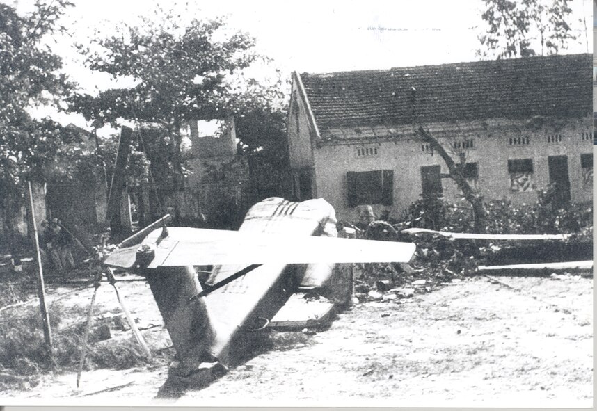 Remains of the HH-3, Banana-1, inside Son Tay camp. (Courtesy photo)
