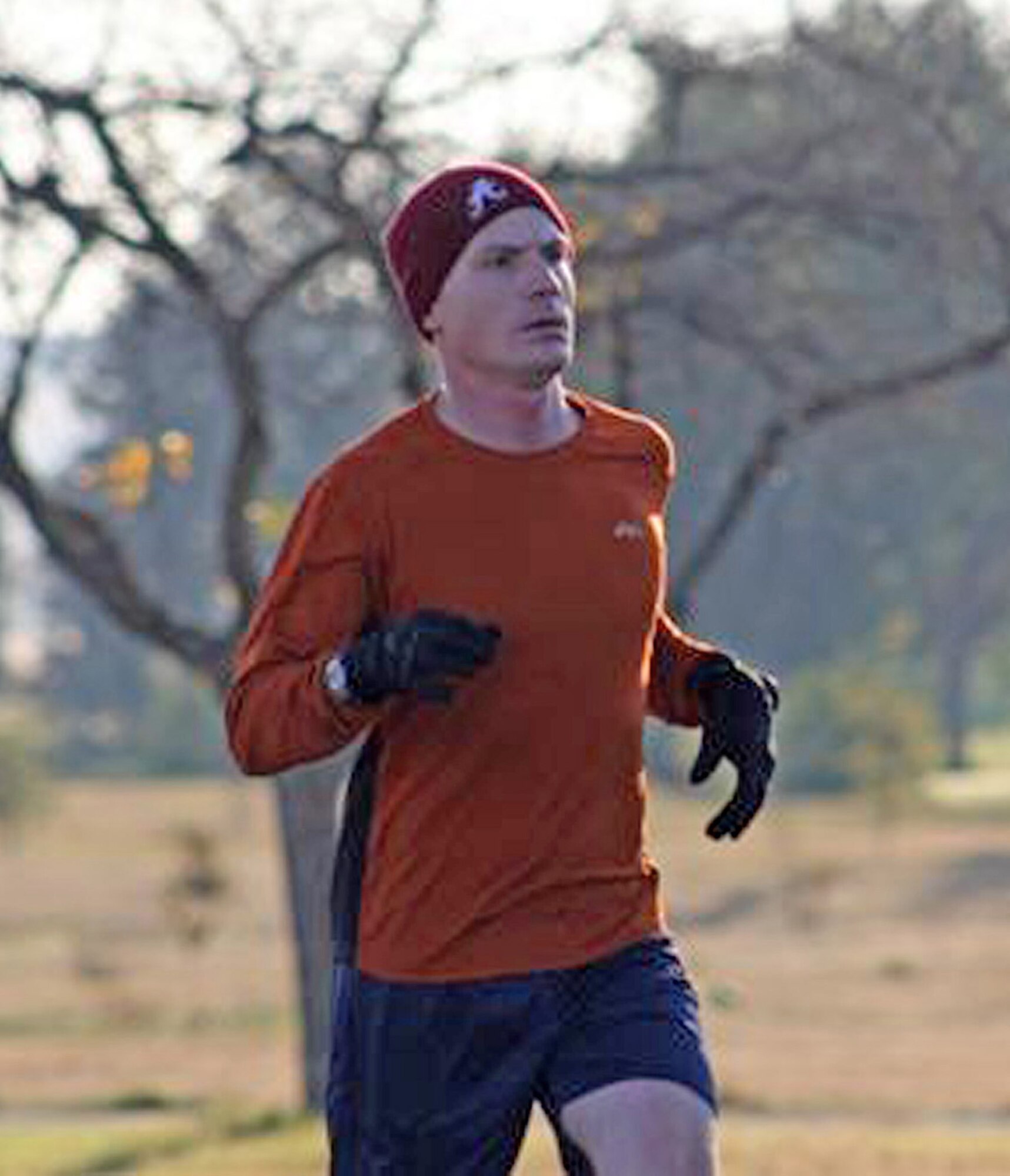 Capt. Brandon Stepp, an Air Force Reservist assigned to the 940th Logistics Readiness Squadron, Beale Air Force Base, Calif., was the big winner in a base 10K race. The Recce Challenge Adventure Series, sponsored by the 9th Reconnaissance Wing Services Squadron, consisted of a road and trail portion. The Captain finished first in the road portion and first overall, posting his best time ever of 42:30. A traditional reservist, he began training for his first marathon while deployed to Kyrgyzstan in support of Operation Iraqi Freedom. (US Air Force photo/Tammy Berard)