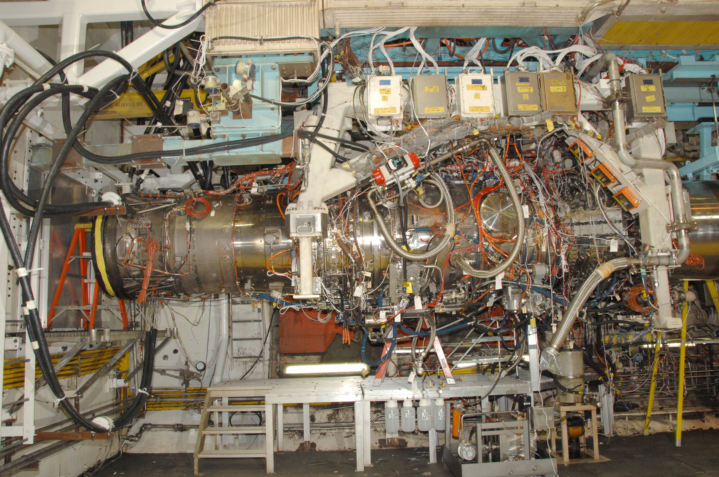 The GE/RollsRoyce F136 engine in the J2 Test Cell at Arnold