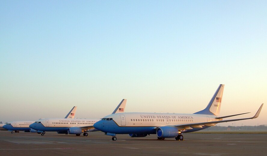 The 932nd Airlift Wing, the only Air Force Reserve Command flying wing in Illinois, received its third C-40C distinguished visitor aircraft, as it arrived directly from the factory in Seattle. 

When the country's top military and civilian leaders fly on missions around America and the world, Air Force Reservists at Scott Air Force Base are ready to make sure the leaders receive the best care in the air. 

The Air Force Reservists are part of a select group of military flight attendants who are members of the 73rd Airlift Squadron, within the 932nd Airlift Wing, an Air Force Reserve Command unit located at Scott Air Force Base, Ill. 

The wing currently flies VIP airlift missions on both the C-9C aircraft and the newer C-40C. Photo/Mike Manning
