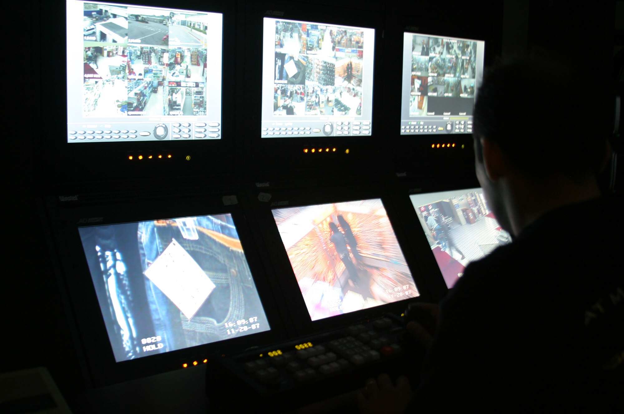 The Army and Air Force Exchange Service employs closed-circuit video surveillance systems and in-house undercover detectives to help combat shoplifting. Shoppers can help in the fight against shoplifting by reporting shoplifters to an AAFES employee or calling 18th Security Forces law enforcement desk at 634-2475.
(U.S. Air Force/Senior Airman Nestor Cruz)