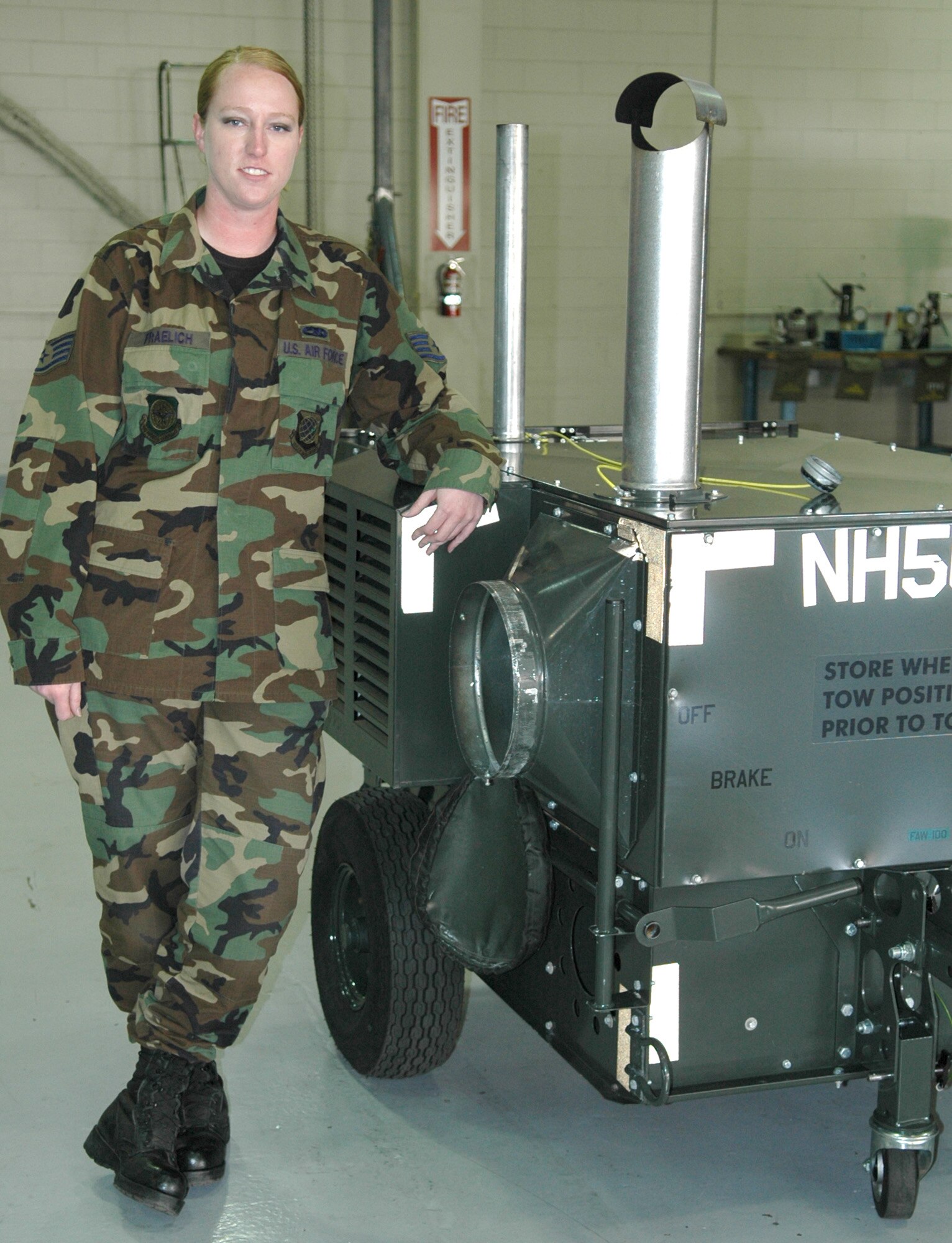 FAIRCHILD AIR FORCE BASE, Wash. -- Staff Sgt. Miriam Fraelich, 92nd Maintenance Squadron aircraft ground equipment scheduler, is this week's Team Fairchild MVP. (U.S. Air Force photo / Airman 1st Class Kali L. Gradishar)