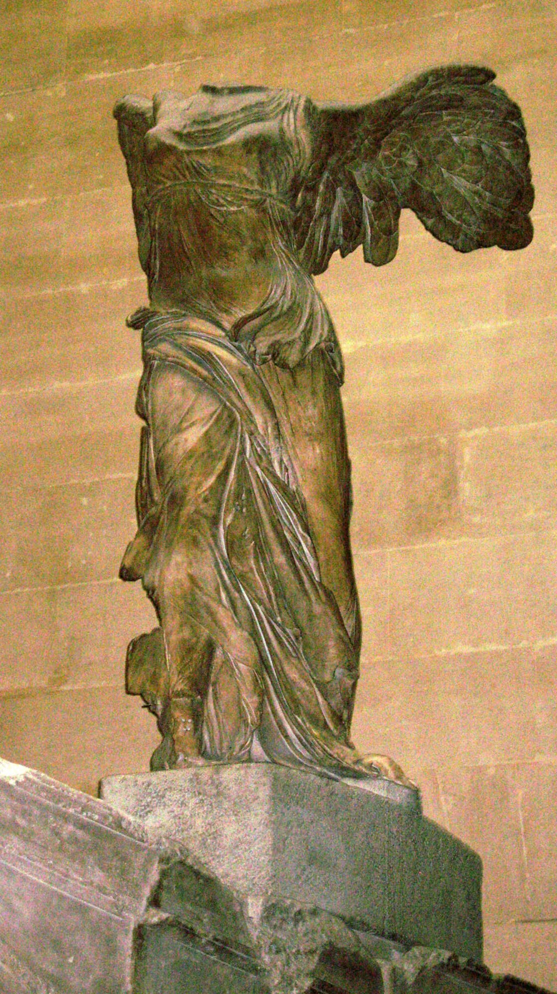 PARIS – Winged Victory of Samothrace, also called the Nike of Samothrace, stands at the Louvre. Since 1884, the statue of the Greek goddess Nike, created in the 3rd century B.C., has been prominently displayed at the Louvre. (U.S. Air Force photo/Staff Sgt. Tammie Moore)
