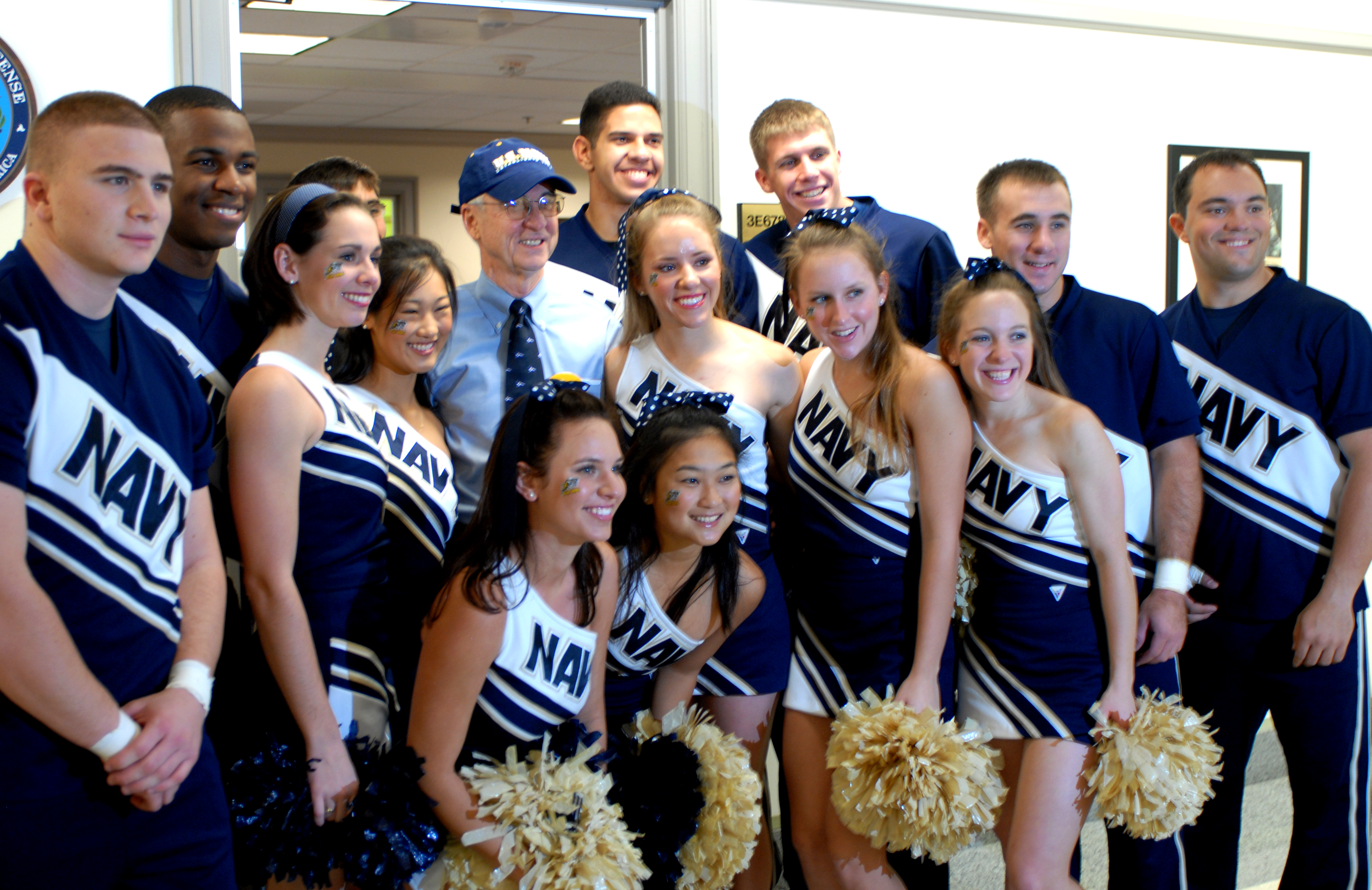 Deputy Defense Secretary Gordon England, a former Navy secretary, poses