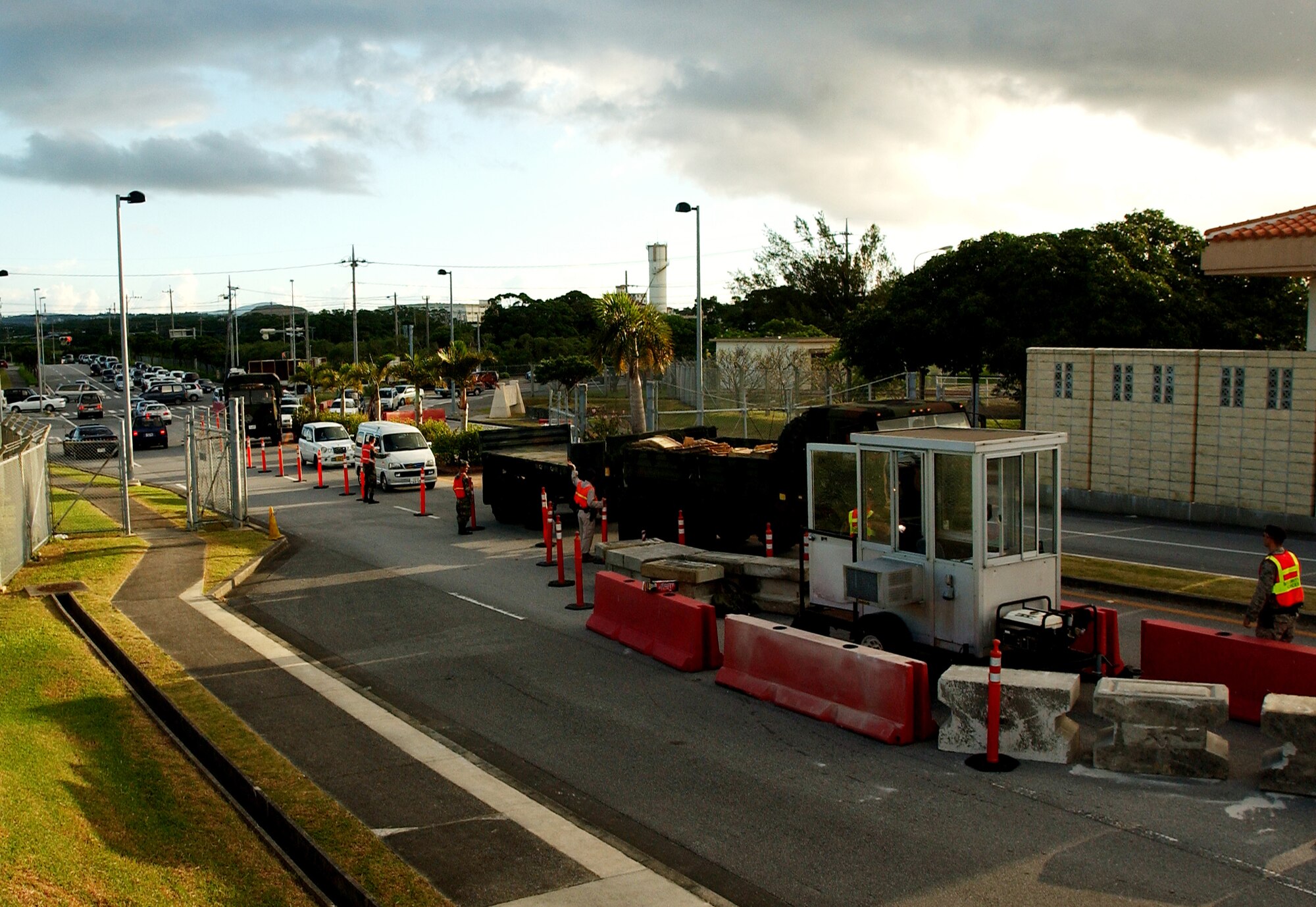 Traffic congestion will cause delays for entry at Gate 3 for approximately six weeks due to construction work that began Oct. 1. Contract workers will be installing final denial barriers in the area. It is recommended for people to use an alternate gate if possible.
(U.S. Air Force photo/Tech. Sgt. Reynaldo Ramon)