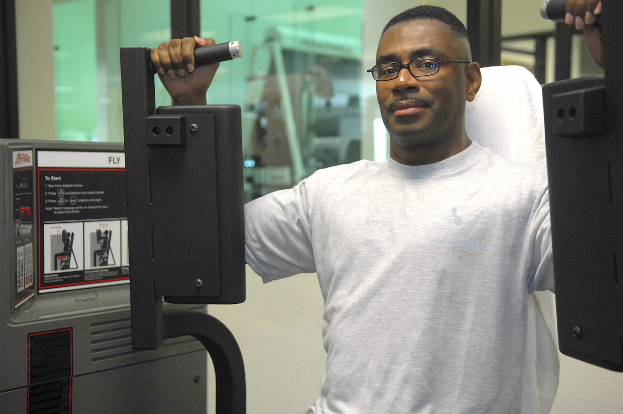 Victor Johnson is Fit to Fight. (U.S. Air Force photo by Senior Airman Angelita Lawrence)