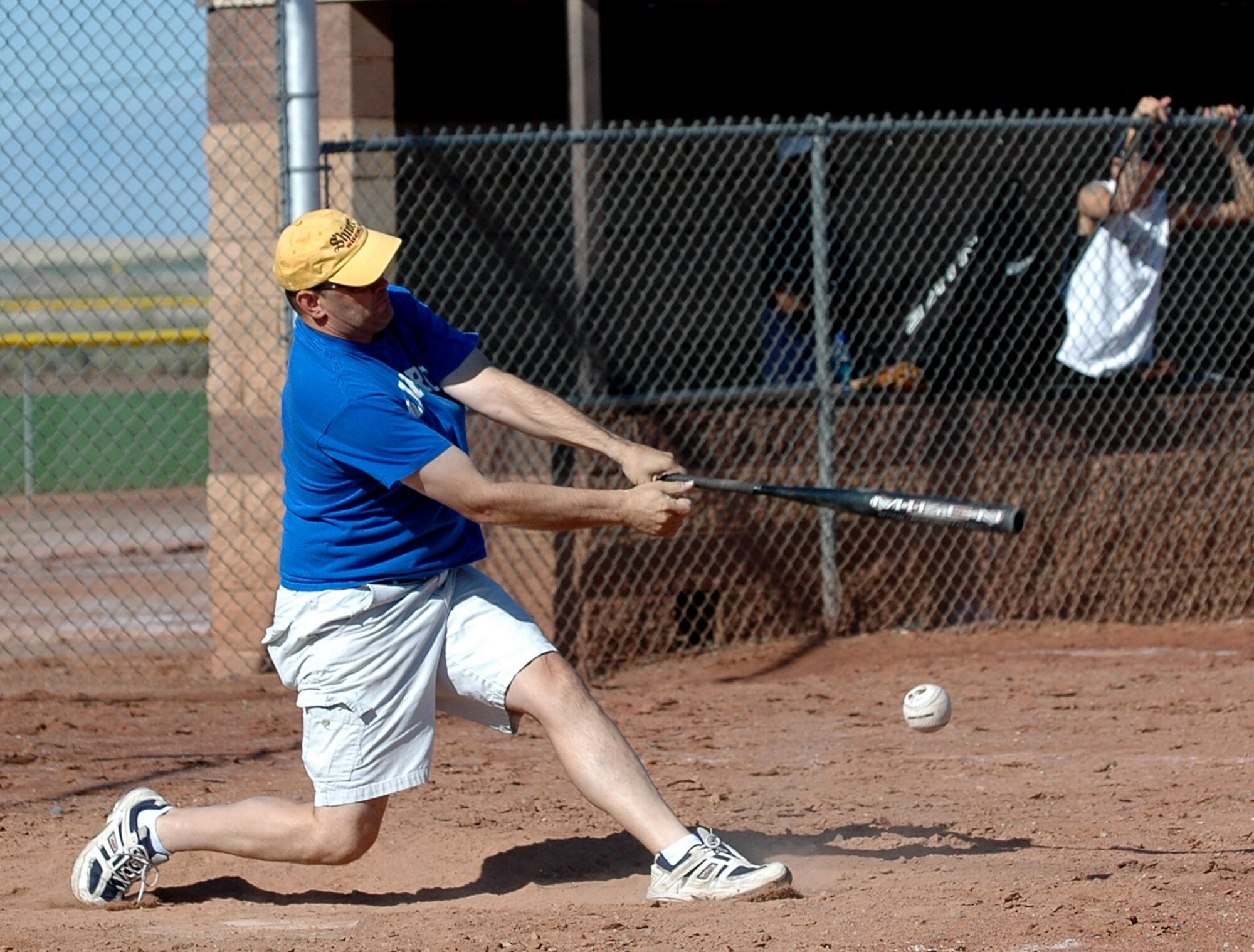 The 49th Logistics Readiness Squadron creamed BEAR Base in a softball match 16-6. The game was a part of a Sports Day one-pitch softball tournament Sept. 26. 49 LRS won the large squadron category for the tournament. (U.S. Air Force photo/Airman 1st Class Heather Stanton)