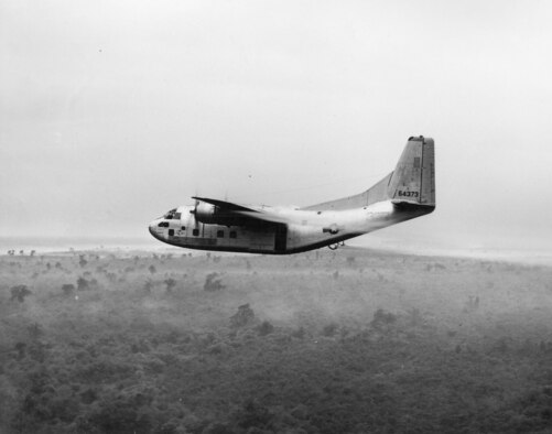 Fairchild C-123 in flight. (U.S. Air Force photo)