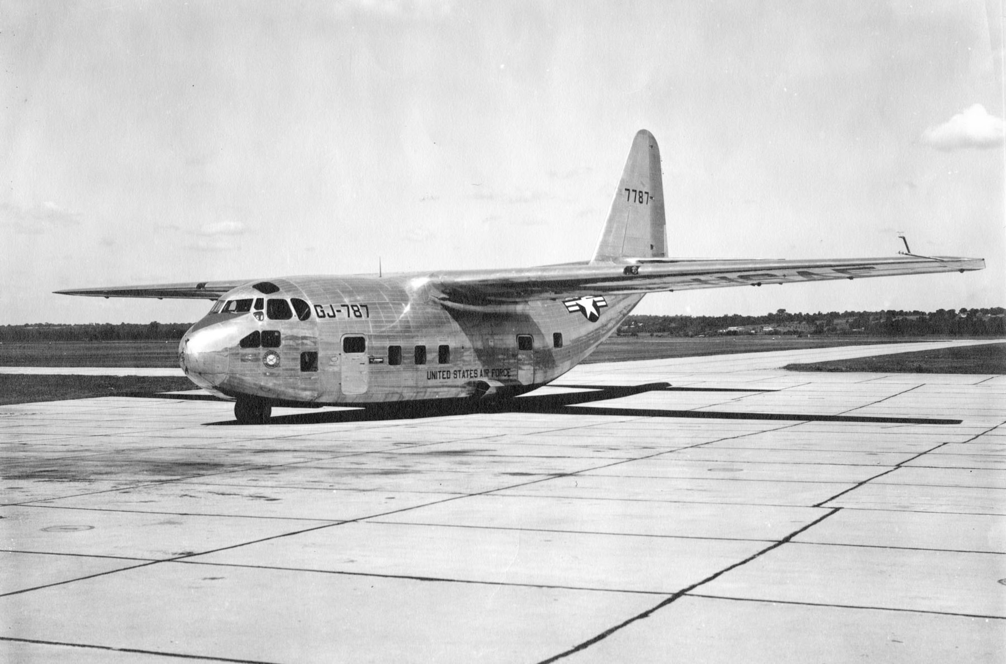 Chase XG-20 glider, from which the C-123 evolved. There was no provision for fuel in this glider, so the C-123’s fuel tanks were located in the rear part of the engine nacelles. (U.S. Air Force photo)