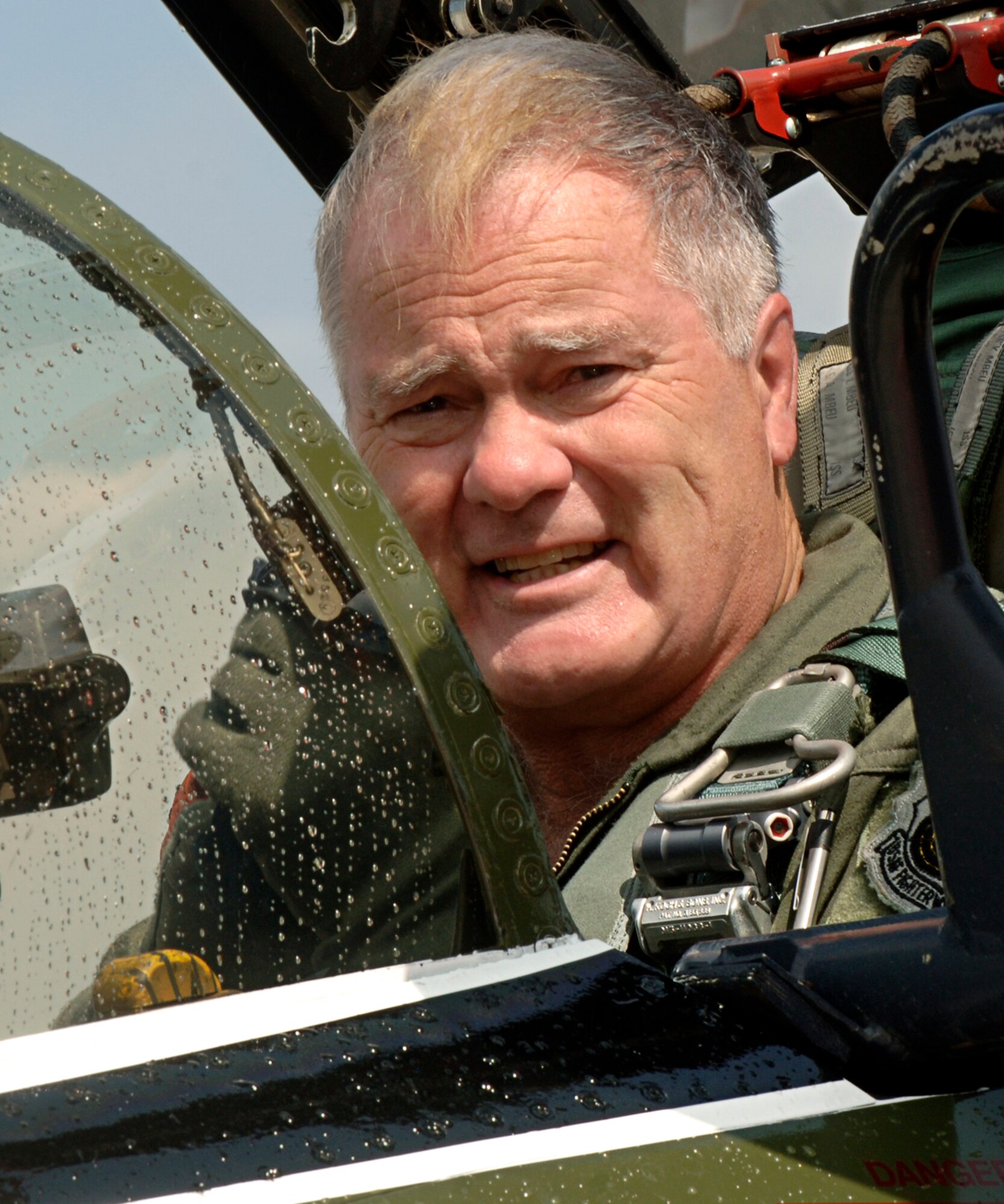 LANGLEY AIR FORCE BASE, Va. -- Gen. Ronald E. Keys, commander of Air Combat Command, sits in the cockpit of the aircraft in which he flew the final flight of his Air Force career, an F-4 Phantom II, the same type of aircraft he flew as a lieutenant in Vietnam. General Keys retires from the Air Force Nov. 1, ending four decades of military service. (U.S. Air Force photo/Airman 1st Class Vernon Young)