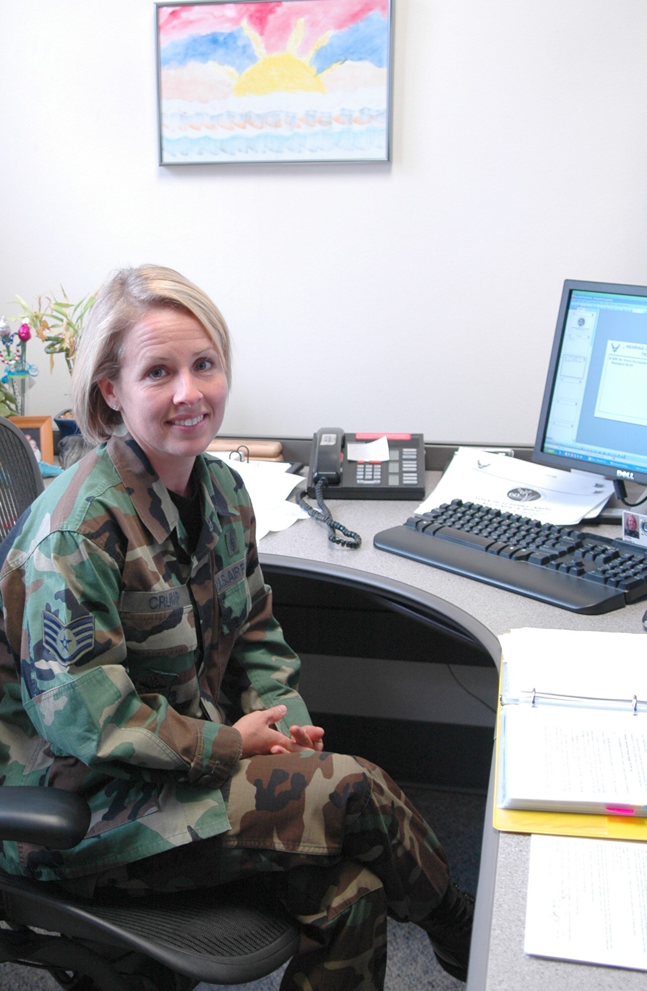 FAIRCHILD AIR FORCE BASE, Wash. -- Staff Sgt. Jennifer Crump, 92nd Aeromedical Dental Squadron occupational heatlh NCOIC, is this week's Team Fairchild MVP. (U.S. Air Force photo / Airman 1st Class Kali L. Gradishar)