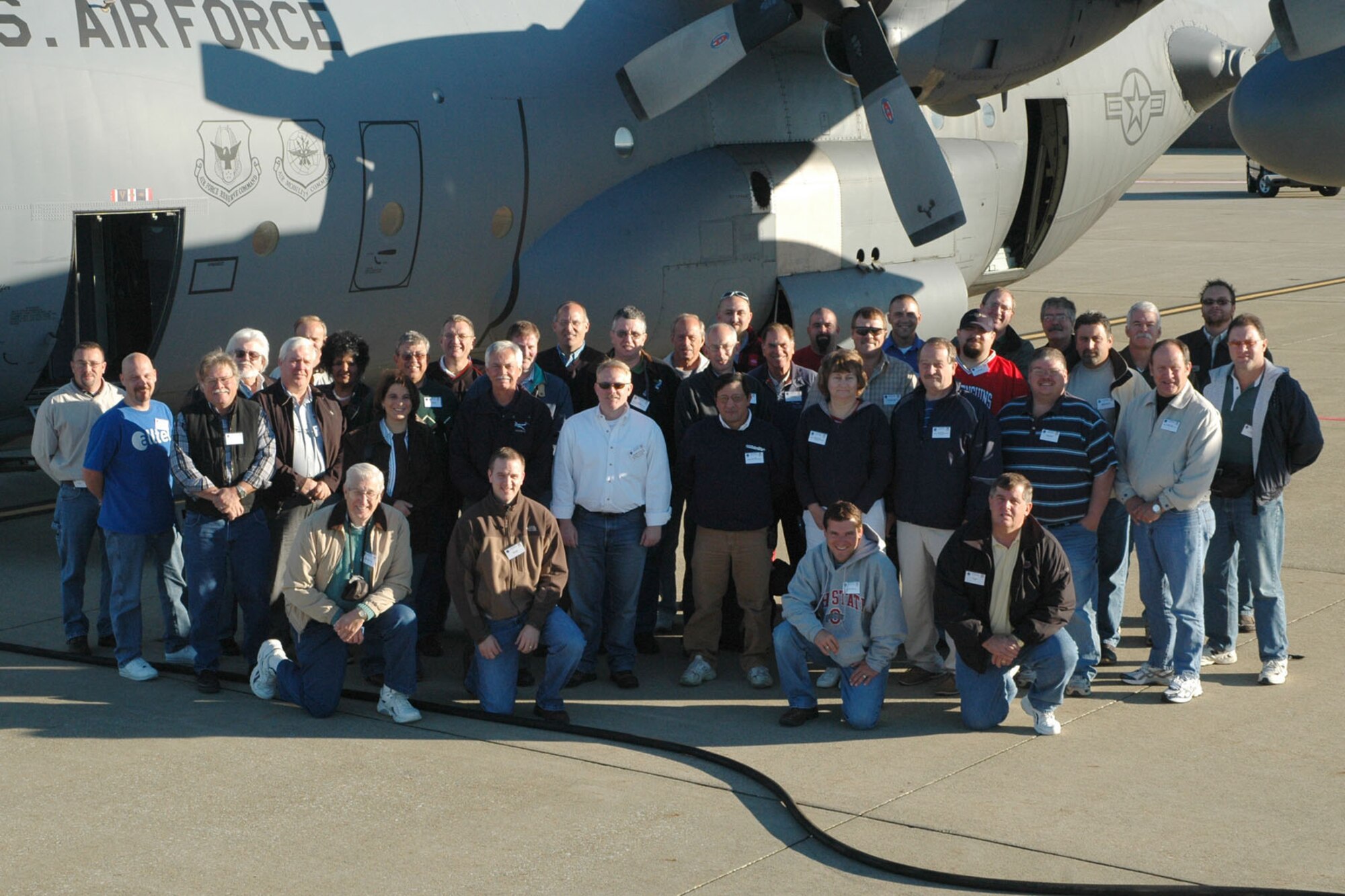 YOUNGSTOWN AIR RESERVE STATION, Ohio — The Air Force Reserve's 910th Airlift Wing hosted a group of 38 civilian employers at the base as part of annual Employer Awareness Day activities. Airmen assigned to the 910th nominated their civilian bosses to attend the event designed to celebrate civilian employers who aid the Air Force mission through support of their employees who are also Air Force Reservists assigned here. U.S. Air Force photo/ Tech. Sgt. Bob Barko Jr.