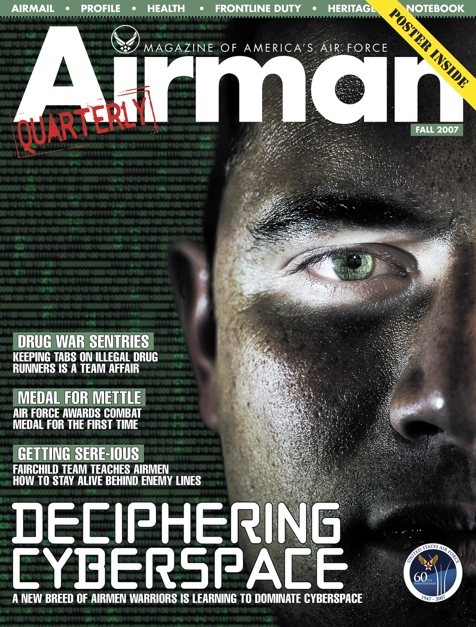 The Fall 2007 issue of Airman magazine is now available in print and online.  (U.S. Air Force illustration/Patrick Harris)