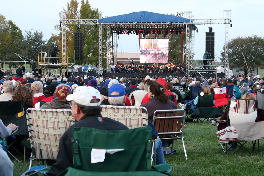 The USAF Heartland of America Band performed a multi-media extravaganza at the 55th Wing's military Tattoo, "The Call of Freedom," in October 2006. 