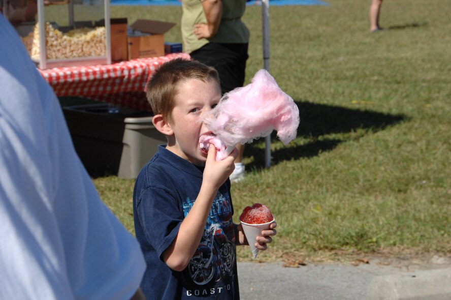 Surrounding communities came out to Arnold’s Gossick Leadership Center recreation area to celebrate the Air Force’s 60th birthday Sept. 30. Carnival games, mini rides and lots of food were available along with live music and fireworks. (Photos by David Housch)