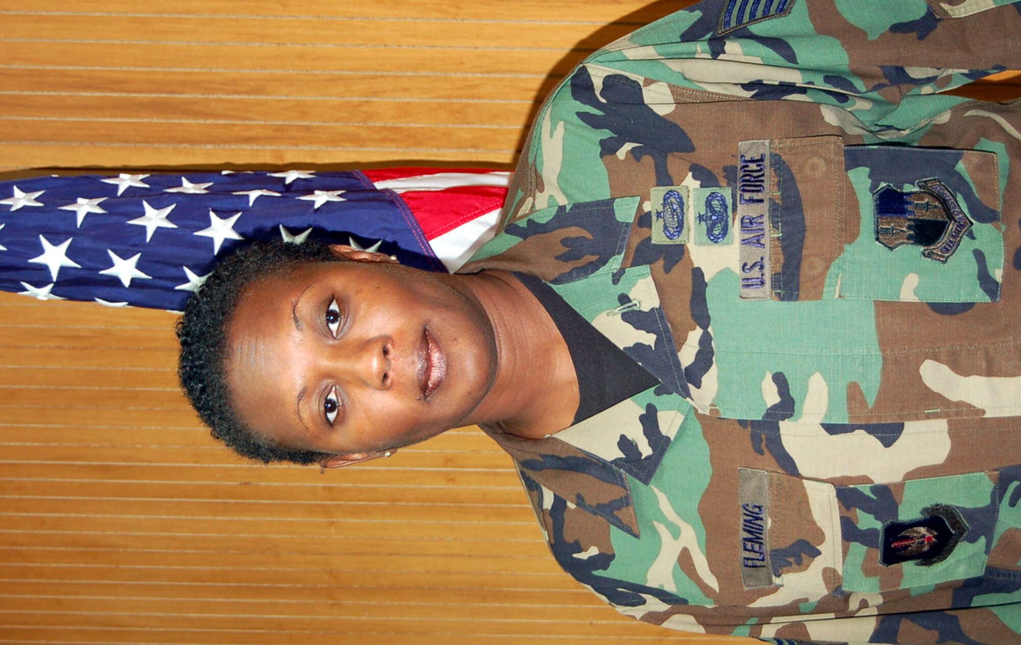 SPANGDAHLEM AIR BASE, Germany -- Tech. Sgt. Brenda Fleming, 52nd Fighter Wing Military Equal Opportunity NCOIC, has been named the 52nd Fighter Wing's Top Saber Performer for the week of Oct. 5 - 11. (U.S. Air Force photo/Staff Sgt. Tammie Moore)