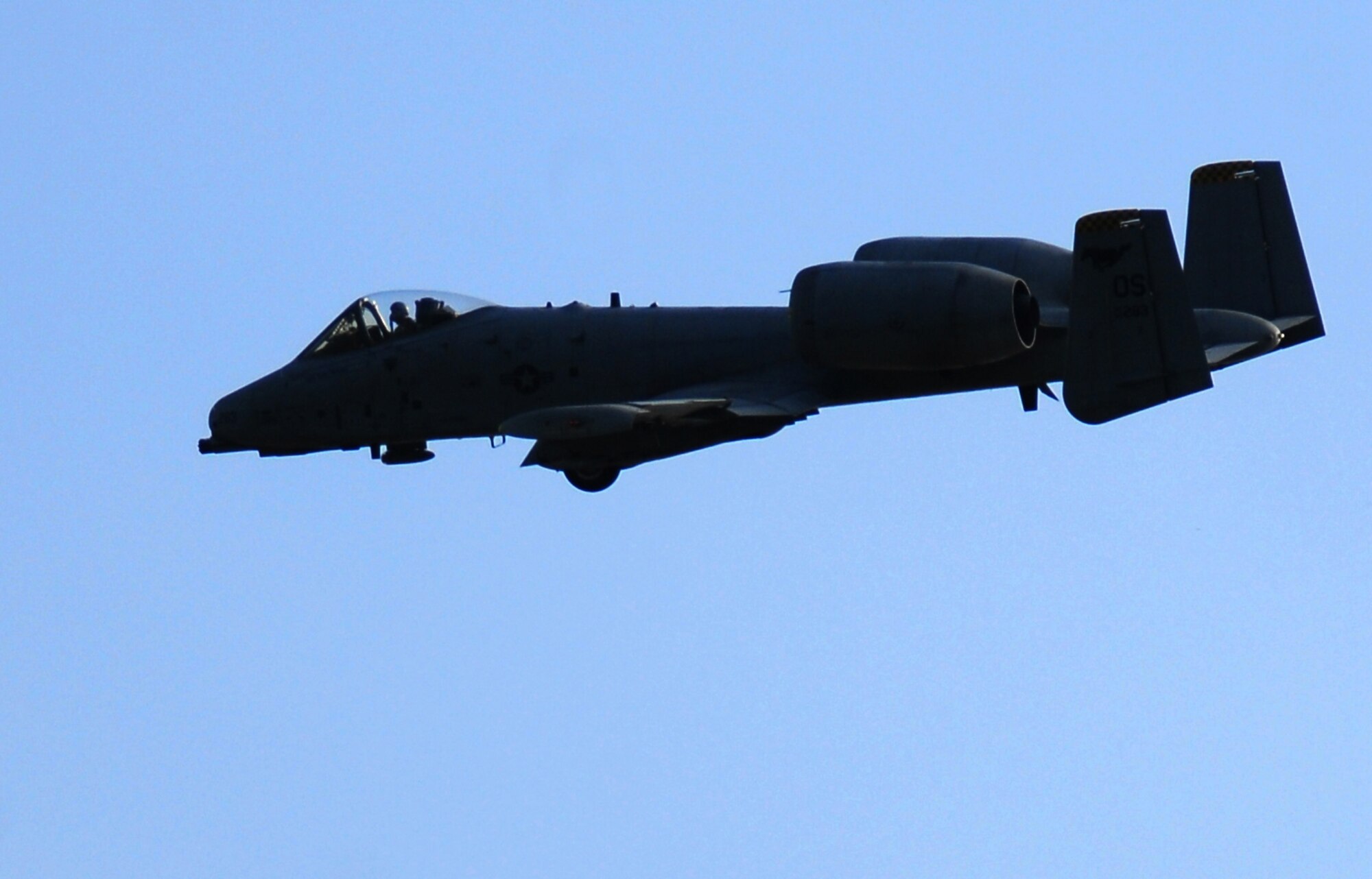 OSAN AIR BASE, Republic of Korea -- An A-10 performs aerial maneuvers in a combat search and rescue demonstration for Osan's Air Power Day October 7, 2007 (U.S. Air Force photo by Staff Sgt. Ronnie Hill)  