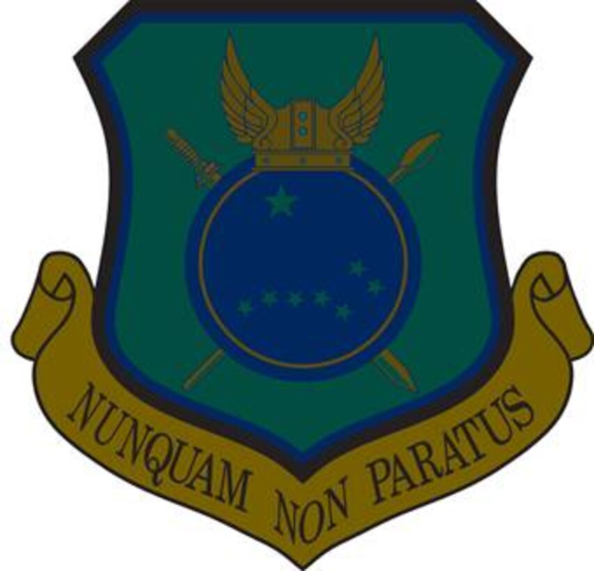 440th Airlift Wing Shield (Camouflage).  Image provided by the Institute of Heraldry. In accordance with Chapter 3 of AFI 84-105, commercial reproduction of this emblem is NOT permitted without the permission of the proponent organizational/unit commander. The image was created by Andy Yacenda of the Air Force News Agency and is 7x7 inches @ 300 dpi.