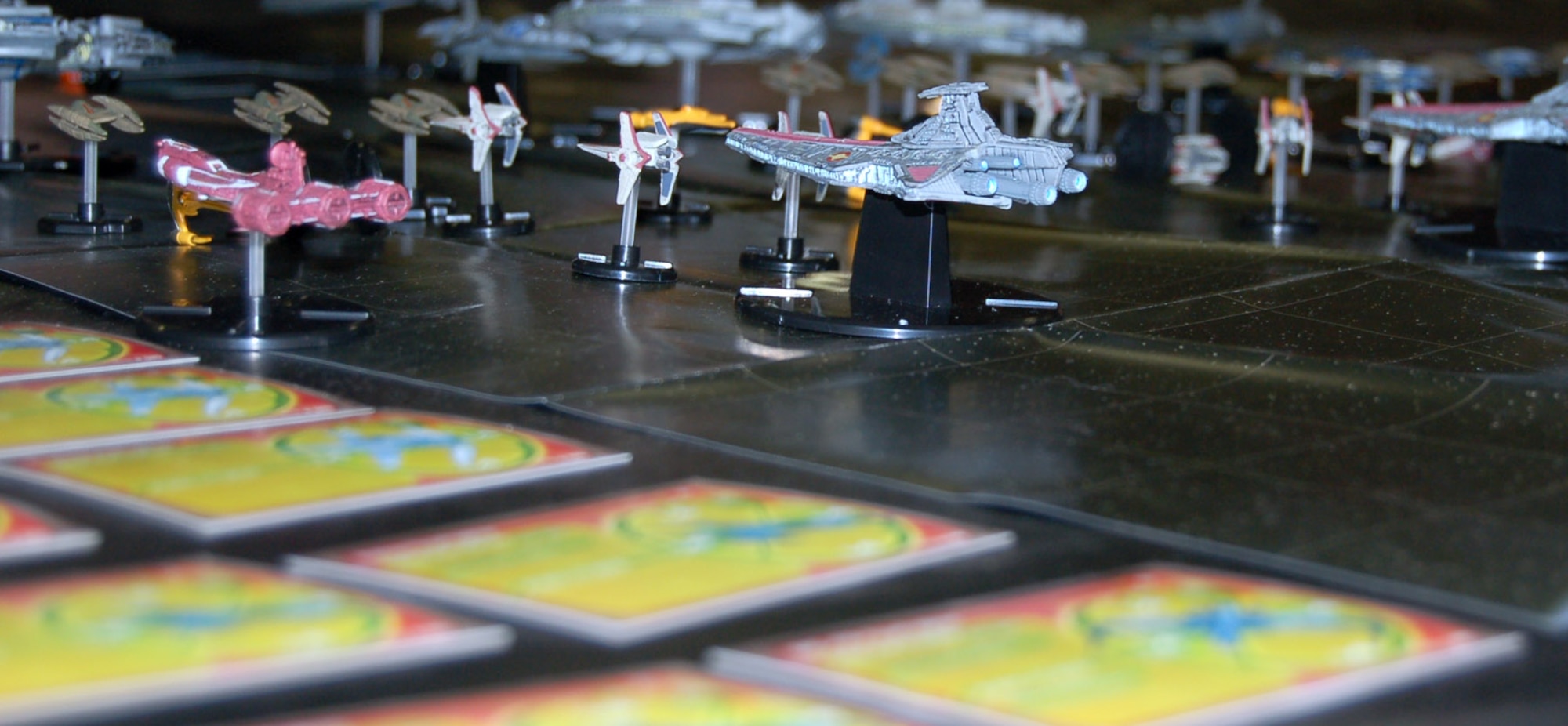 SPANGDAHLEM AIR BASE, Germany – Star Wars miniature game pieces sit in play waiting for the next move during a Star Wars convention here celebrating the 30th anniversary of the movie’s release Oct. 6. (U.S. Air Force photo/Staff Sgt. Tammie Moore)  
