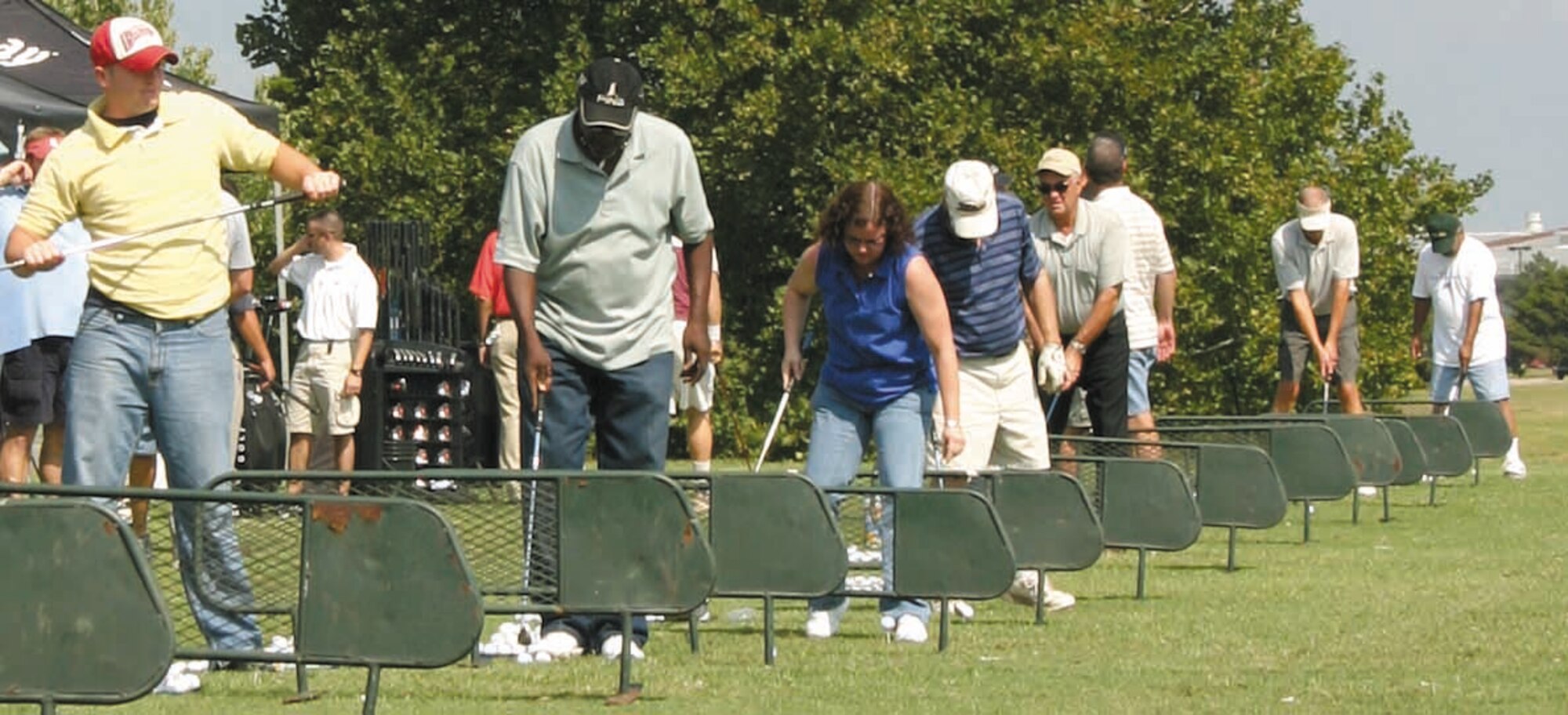 Tinker golfers had the chance to try out the latest products from some of the biggest names in golf during Fall Demo Day Sept. 27 at the Tinker Golf Course. (Air Force photo by Jennifer D'Alessandro)
