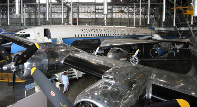 DAYTON, Ohio -- Boeing VC-137C SAM 26000 (Air Force One) in the Presidential Gallery at the National Museum of the United States Air Force. (Photo courtesy of Craig Scaling, Airshow Traveler)