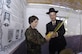 Rabbi (Capt.) Andrew J. Cohen shows Maj. Karen Dacey the purpose of the lulav or palm branch relative to Sukkoth.  Captain Cohen is the new chaplain assigned to the 316th Wing. Major Dacey is assigned to the 79th Surgical Operations Squadron as the officer-in-charge of the Opthomology Clinic.