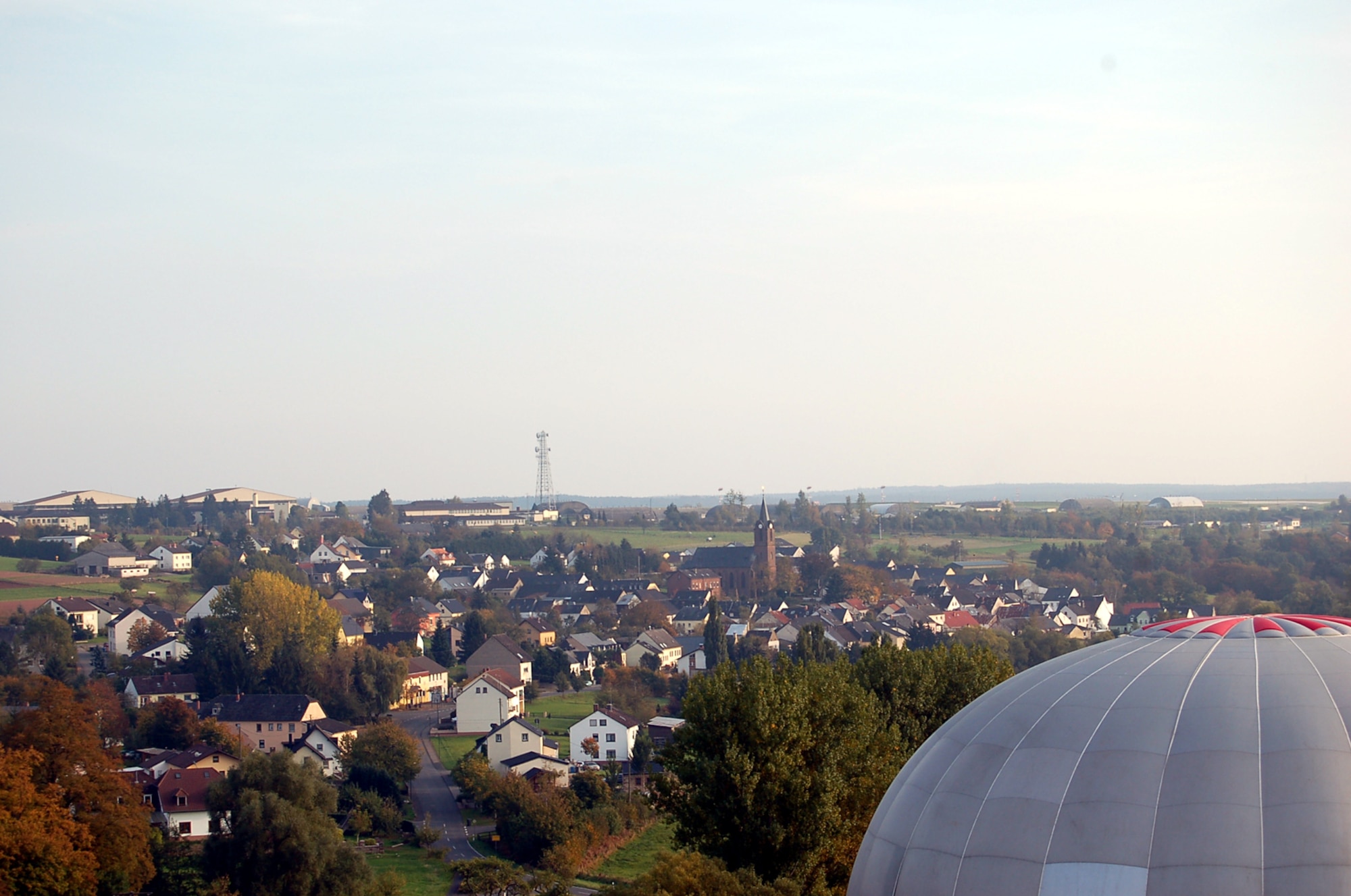 SPANGDAHLEM AIR BASE, Germany – Five Sabers who won a hot air balloon ride took their guests up for a unique view of the Eifel Oct. 8. The winners purchased raffle tickets to support the Air Force Ball and St. Martin’s Special Children’s Day. (U.S. Air Force photo/Connie Pitsch)