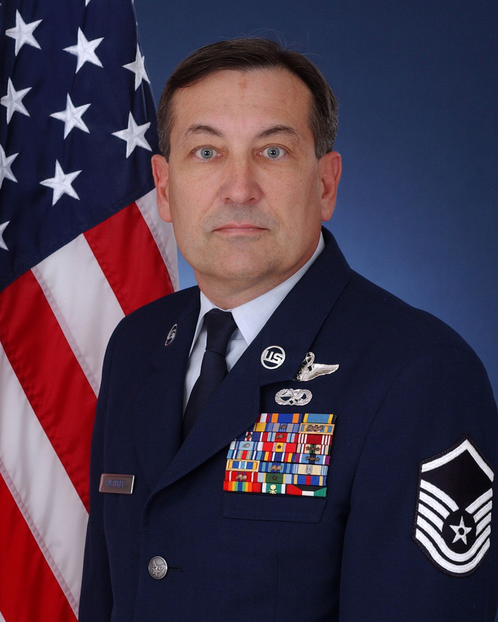 Master Sgt. Robert Kusterer, a 68th Airlift Squadron C-5 flight engineer, was awarded the Air Force Association 2007 Reservist of the Year award. (U.S. Air Force Courtesy Photo) 
