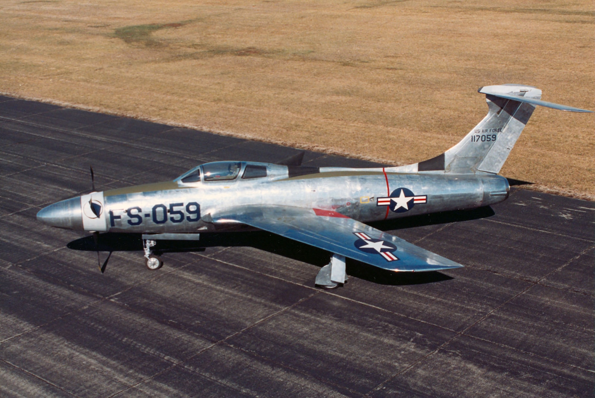 DAYTON, Ohio -- Republic XF-84H at the National Museum of the United States Air Force. (U.S. Air Force photo)