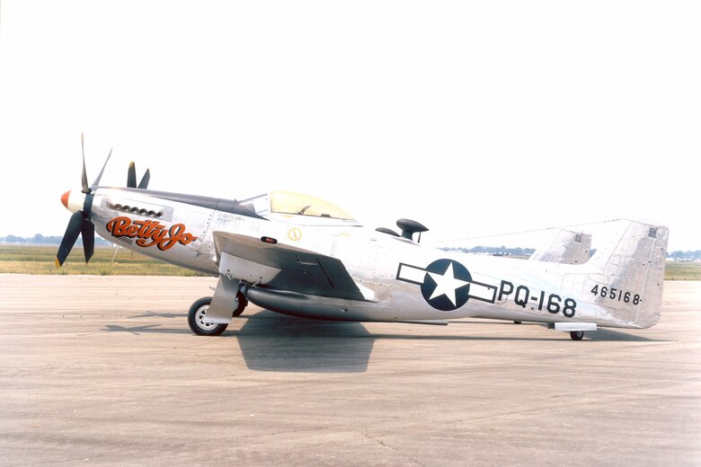 DAYTON, Ohio -- North American F-82B Twin Mustang at the National Museum of the United States Air Force. (U.S. Air Force photo)