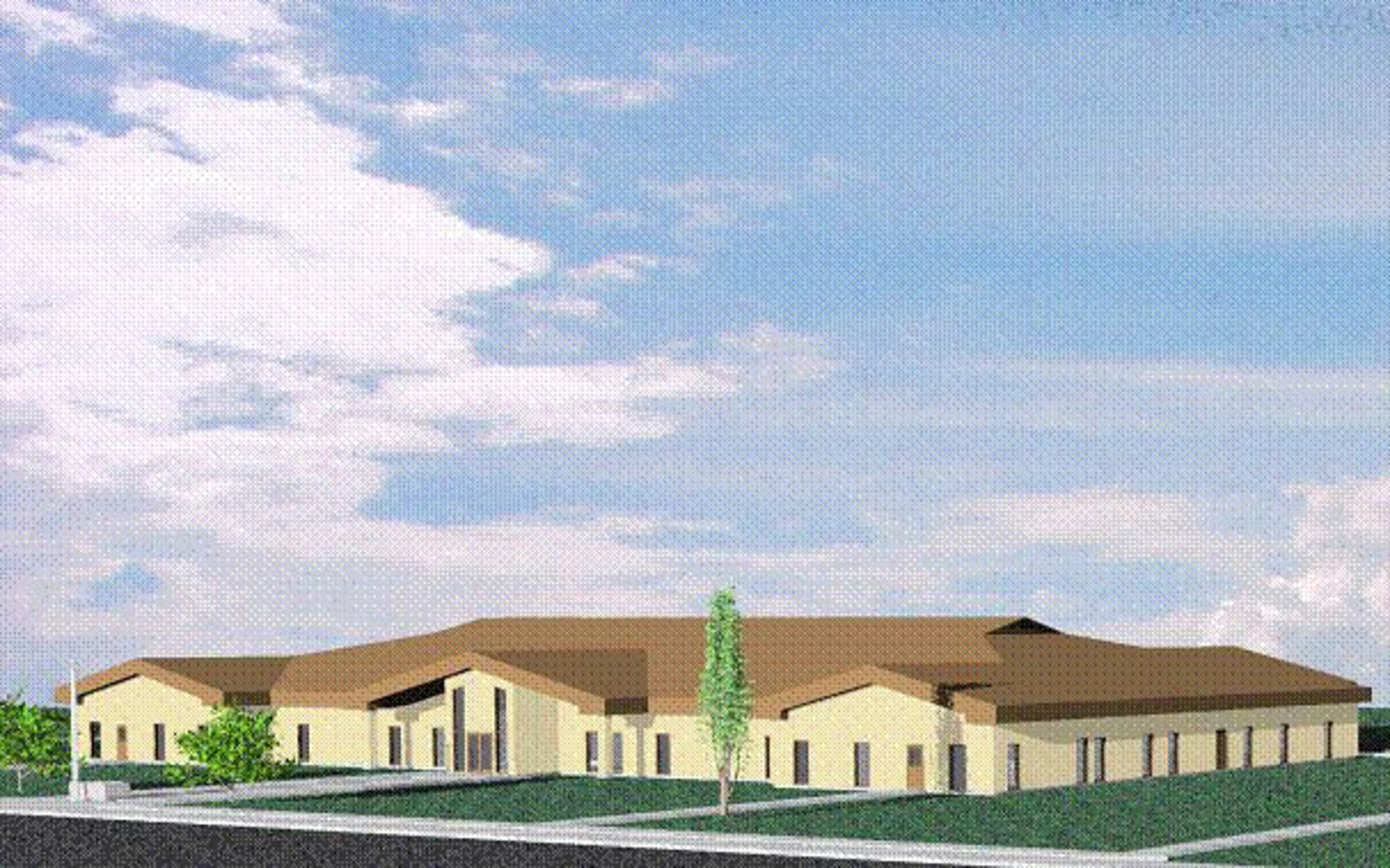 Pictured is an artistic view of the new Combined Squadron Operations building scheduled for construction in Fiscal Year 2008, pending congressional funding.  Once construction is complete, the building will become a major workcenter for the operations squadrons of the 507th Air Refueling Wing, Air Force Reserve and 137th Air Refueling Wing, Oklahoma Air National Guard.