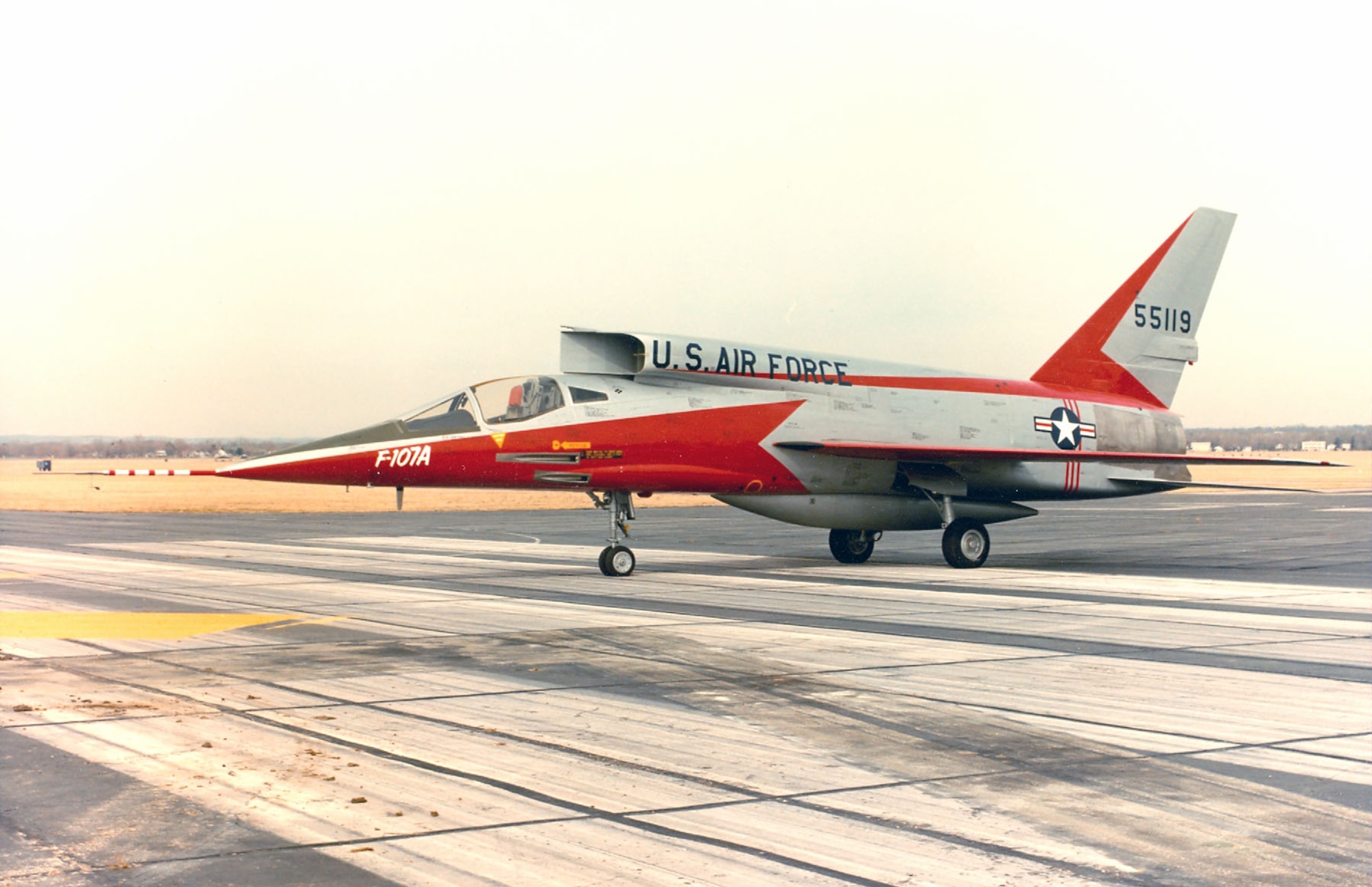 DAYTON, Ohio -- North American F-107A at the National Museum of the United States Air Force. (U.S. Air Force photo)