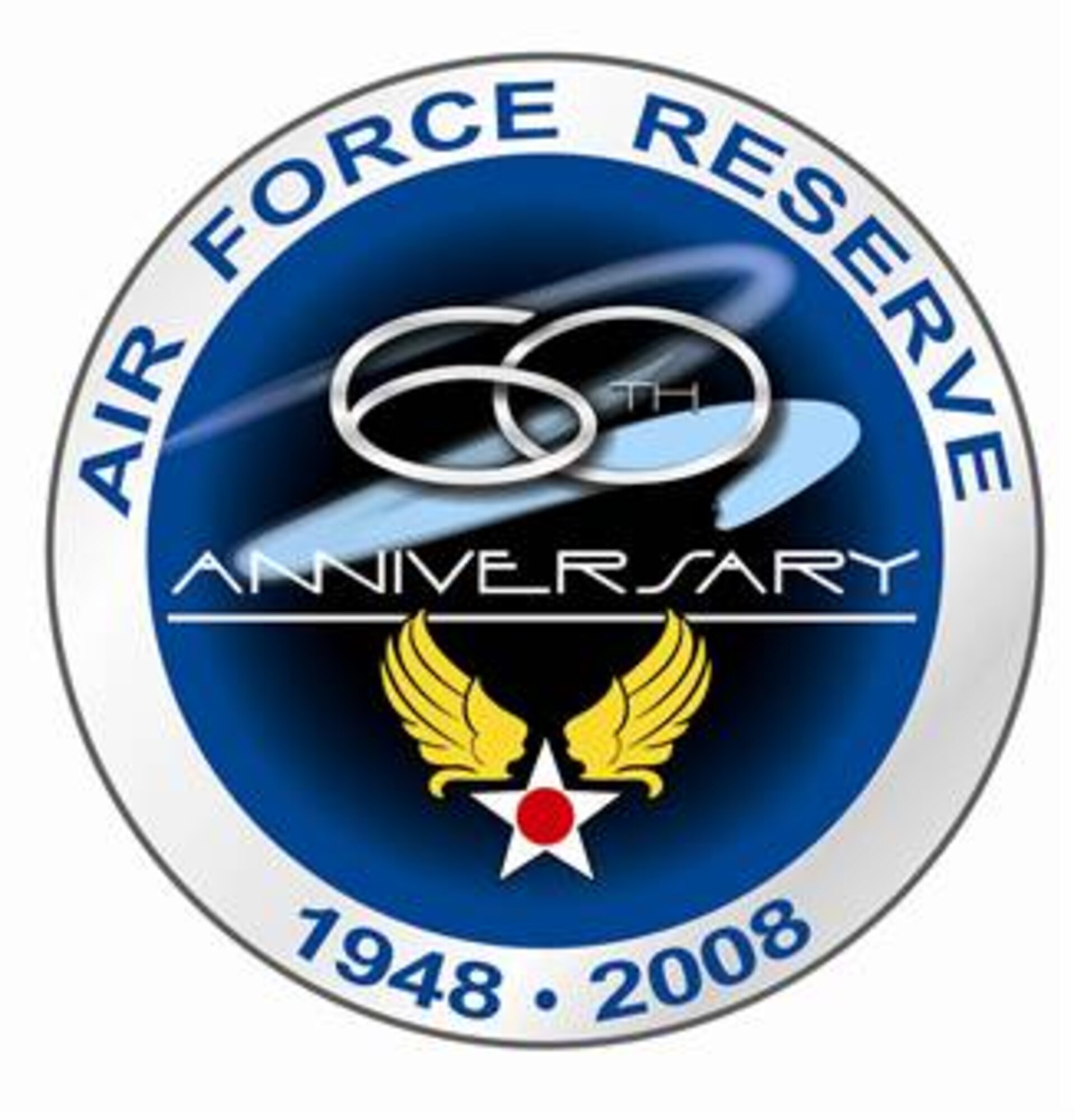 Air Force Reserve Command 60th Anniversary logo -- round