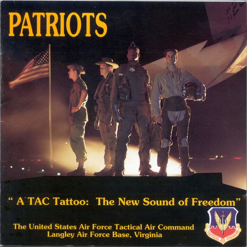 Album / CD Cover of USAF Heritage of America Band 1990 recording entitled Patriots.
