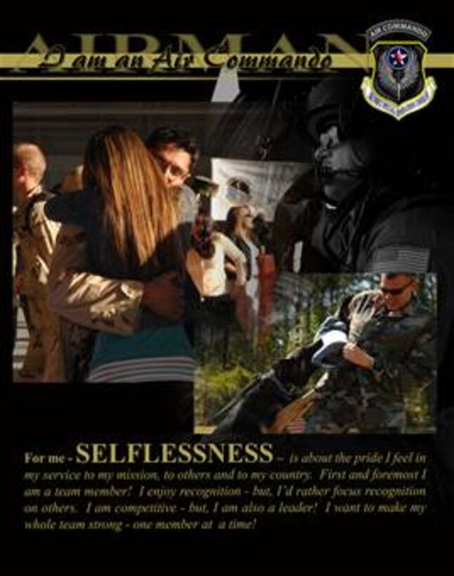 I am an Air Commando - I am a team member.