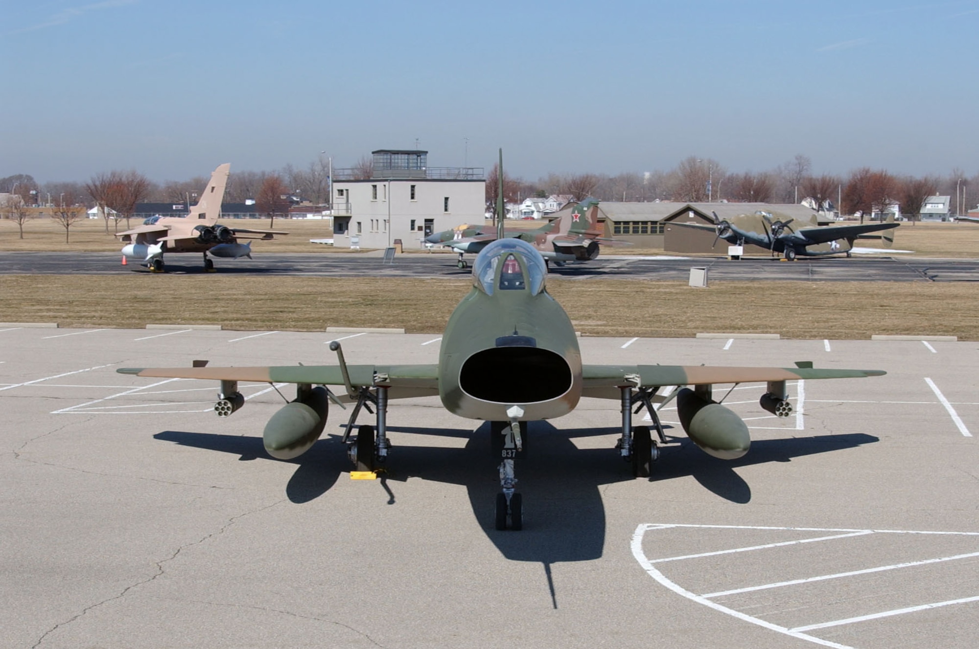 DAYTON, Ohio -- North American F-100F at the National Museum of the United States Air Force. (U.S. Air Force photo)