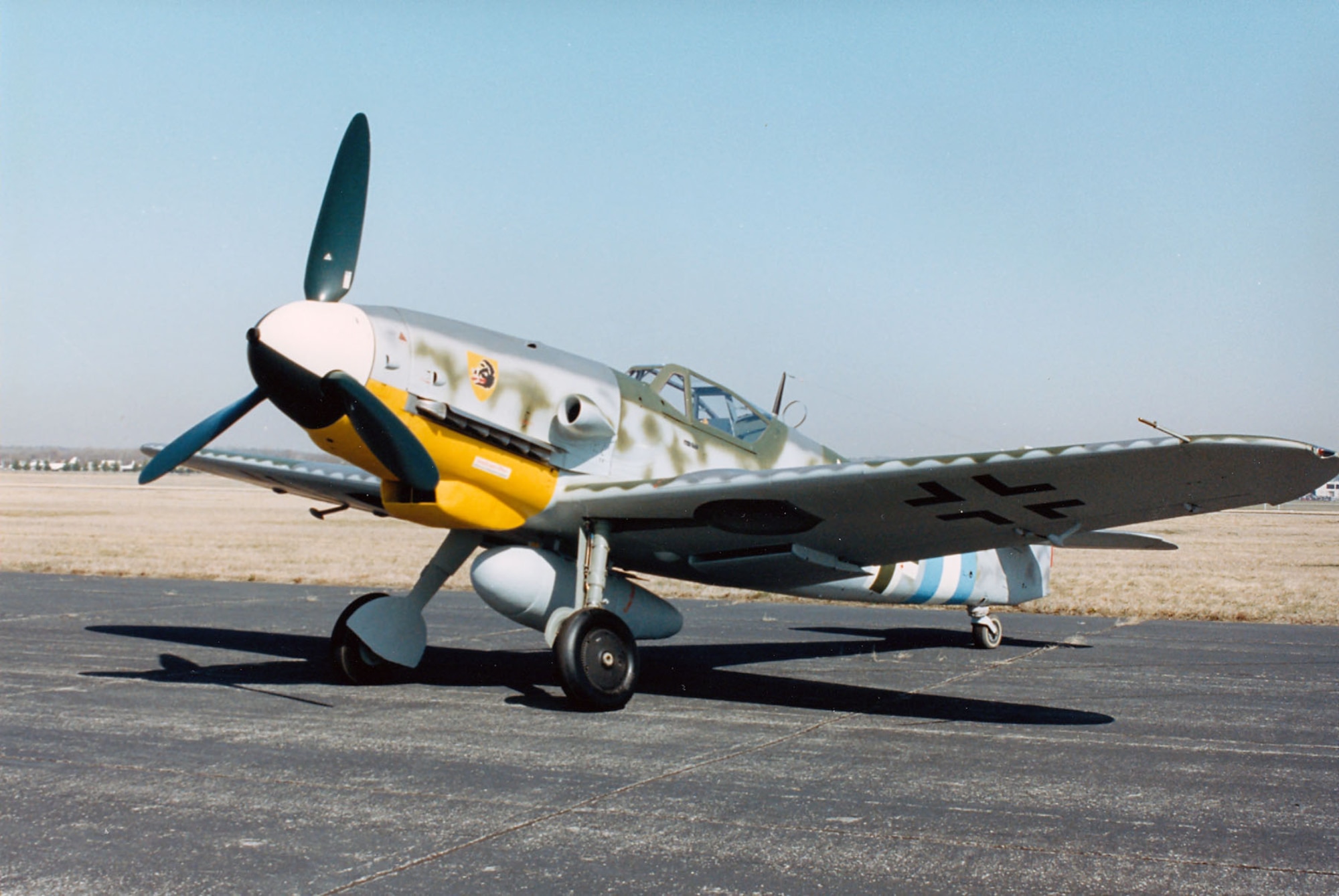 DAYTON, Ohio -- Messerschmitt Bf 109G-10 at the National Museum of the United States Air Force. (U.S. Air Force photo)