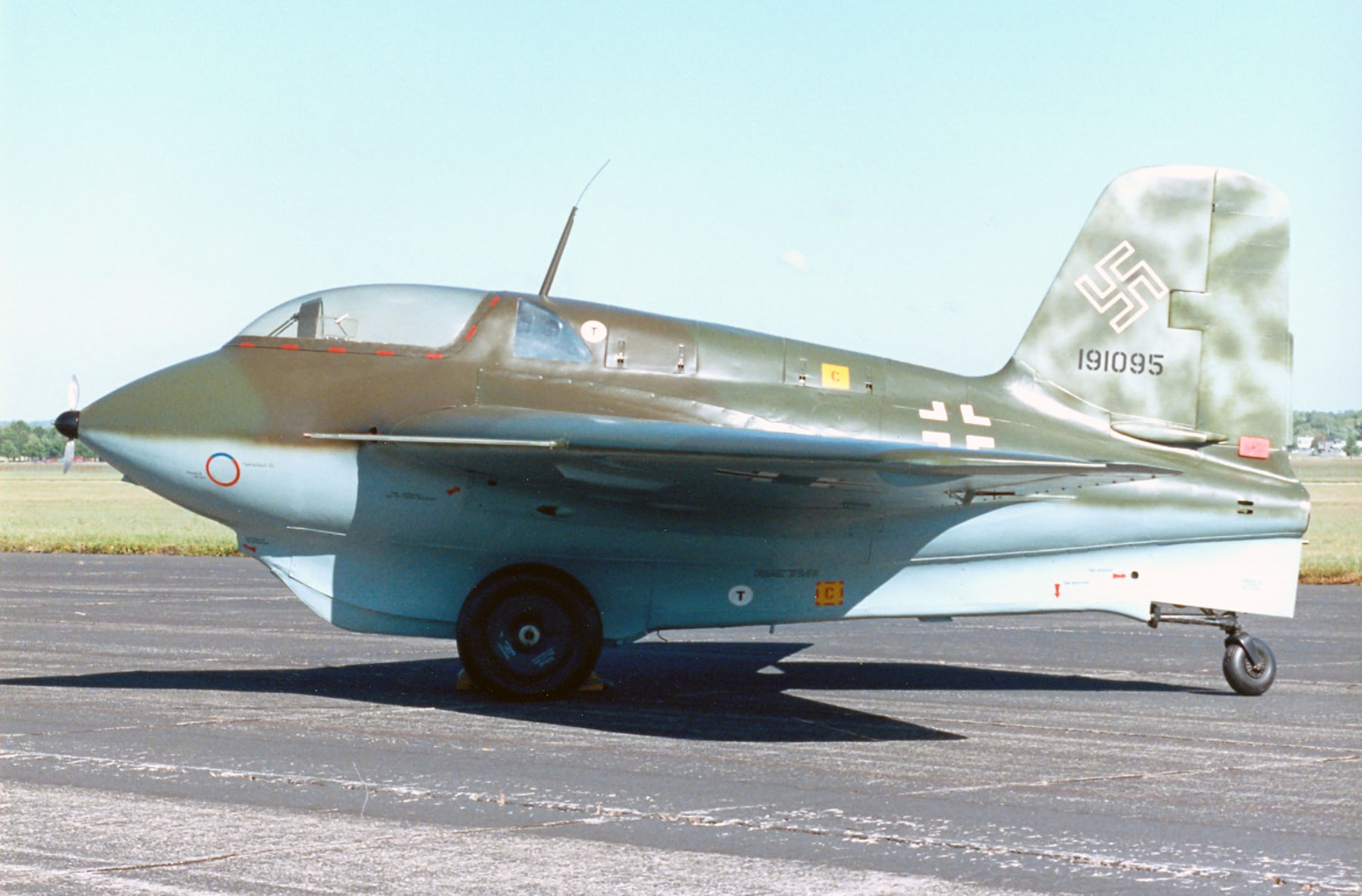 DAYTON, Ohio -- Messerschmitt Me 163B at the National Museum of the United States Air Force. (U.S. Air Force photo)